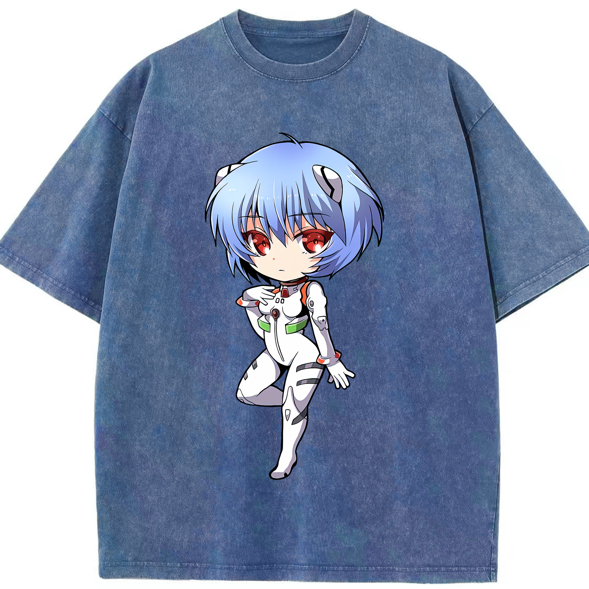 （画像用） EVA 新世紀エヴァンゲリオン 綿100% ヴィンテージ風 半袖Tシャツ（フロントプリント）
