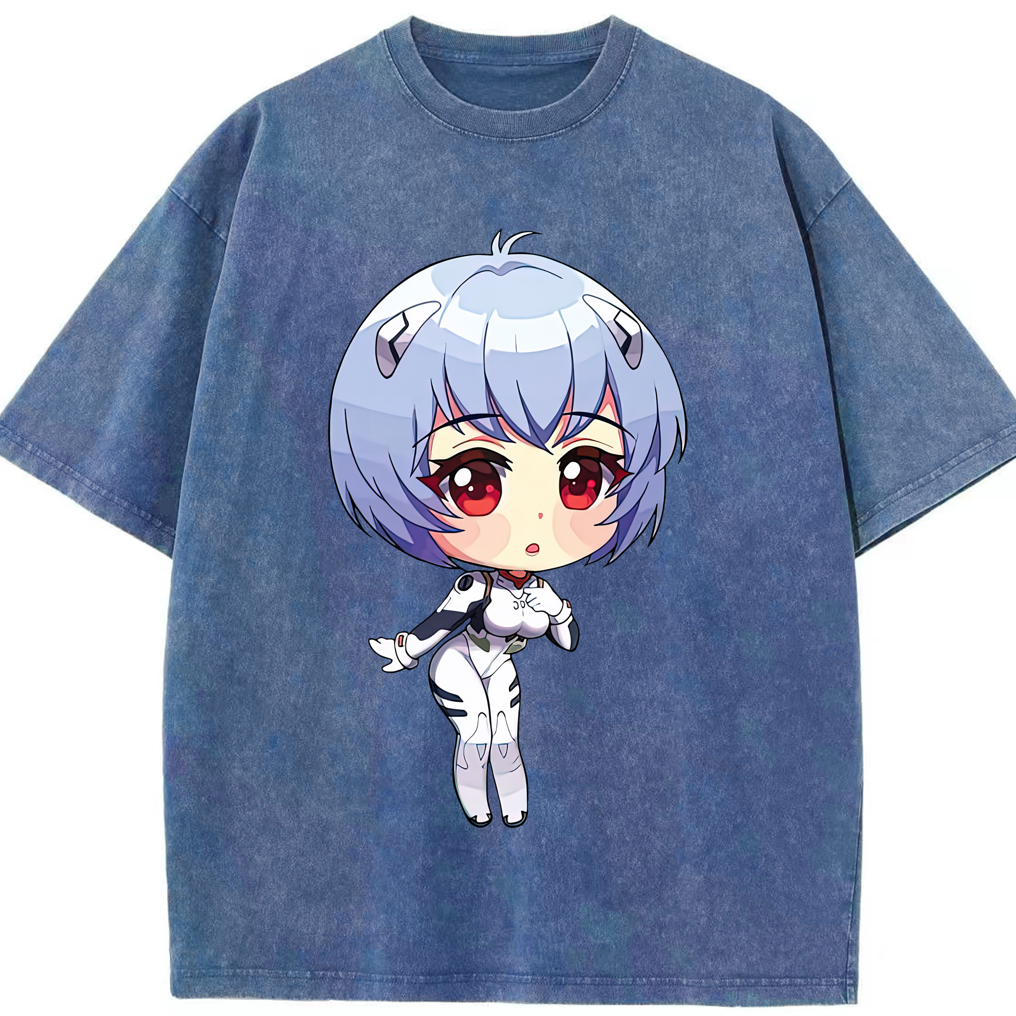 （画像用） EVA 新世紀エヴァンゲリオン 綿100% ヴィンテージ風 半袖Tシャツ（フロントプリント）