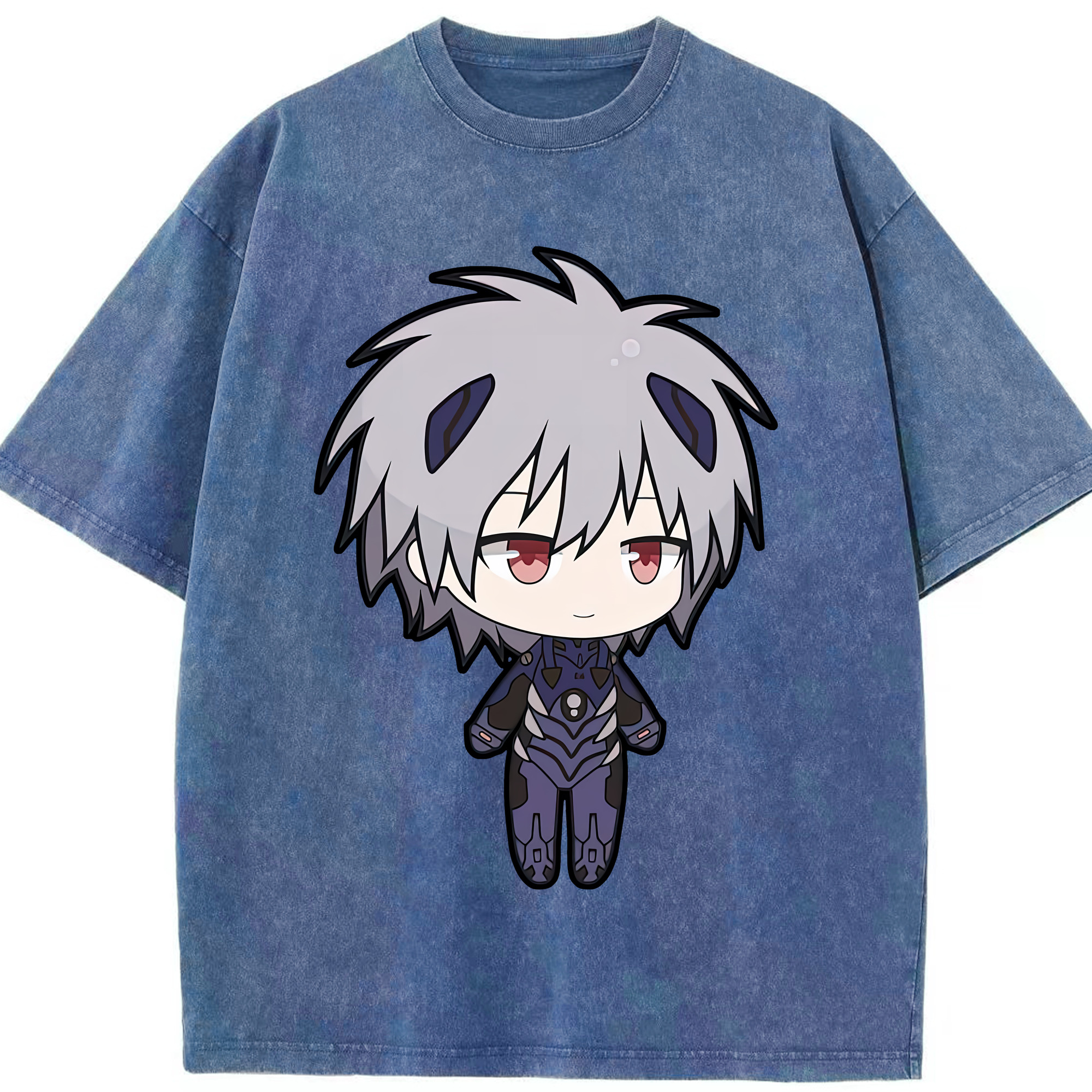 （画像用） EVA 新世紀エヴァンゲリオン 綿100% ヴィンテージ風 半袖Tシャツ（フロントプリント）