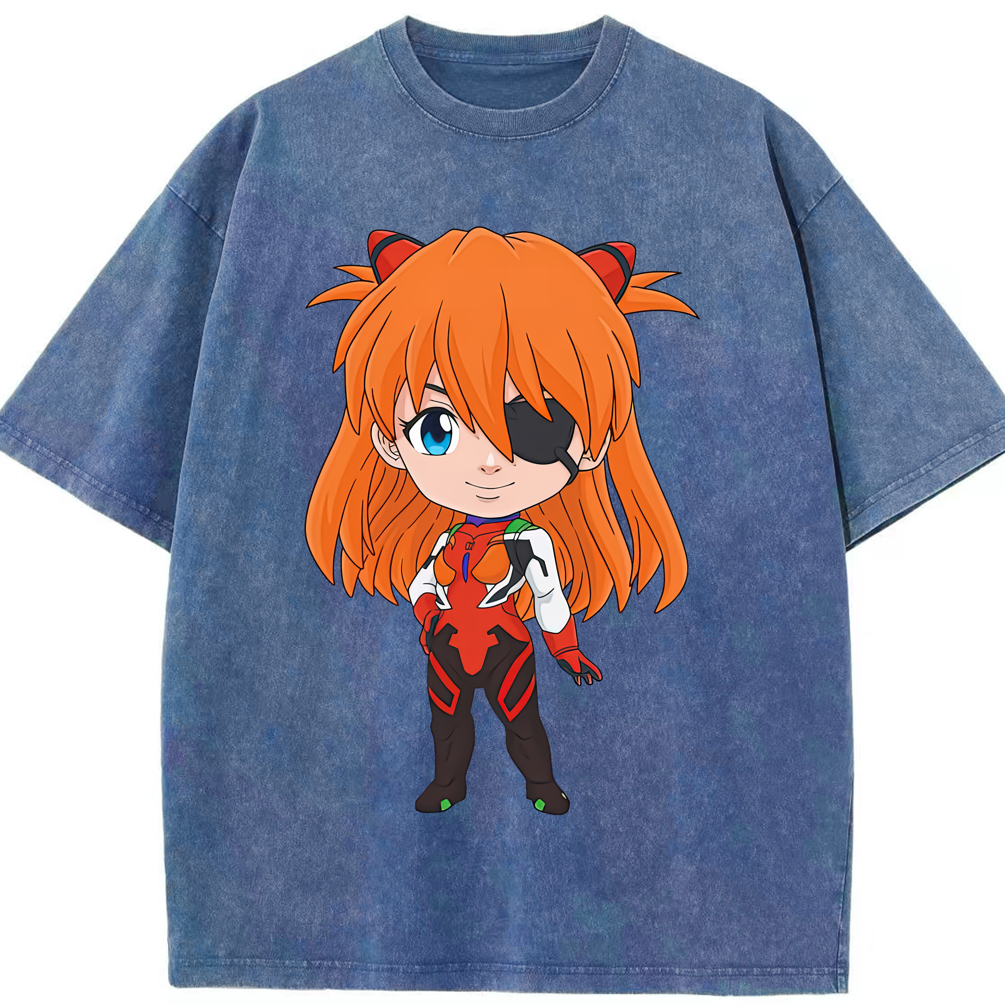 （画像用） EVA 新世紀エヴァンゲリオン 綿100% ヴィンテージ風 半袖Tシャツ（フロントプリント）