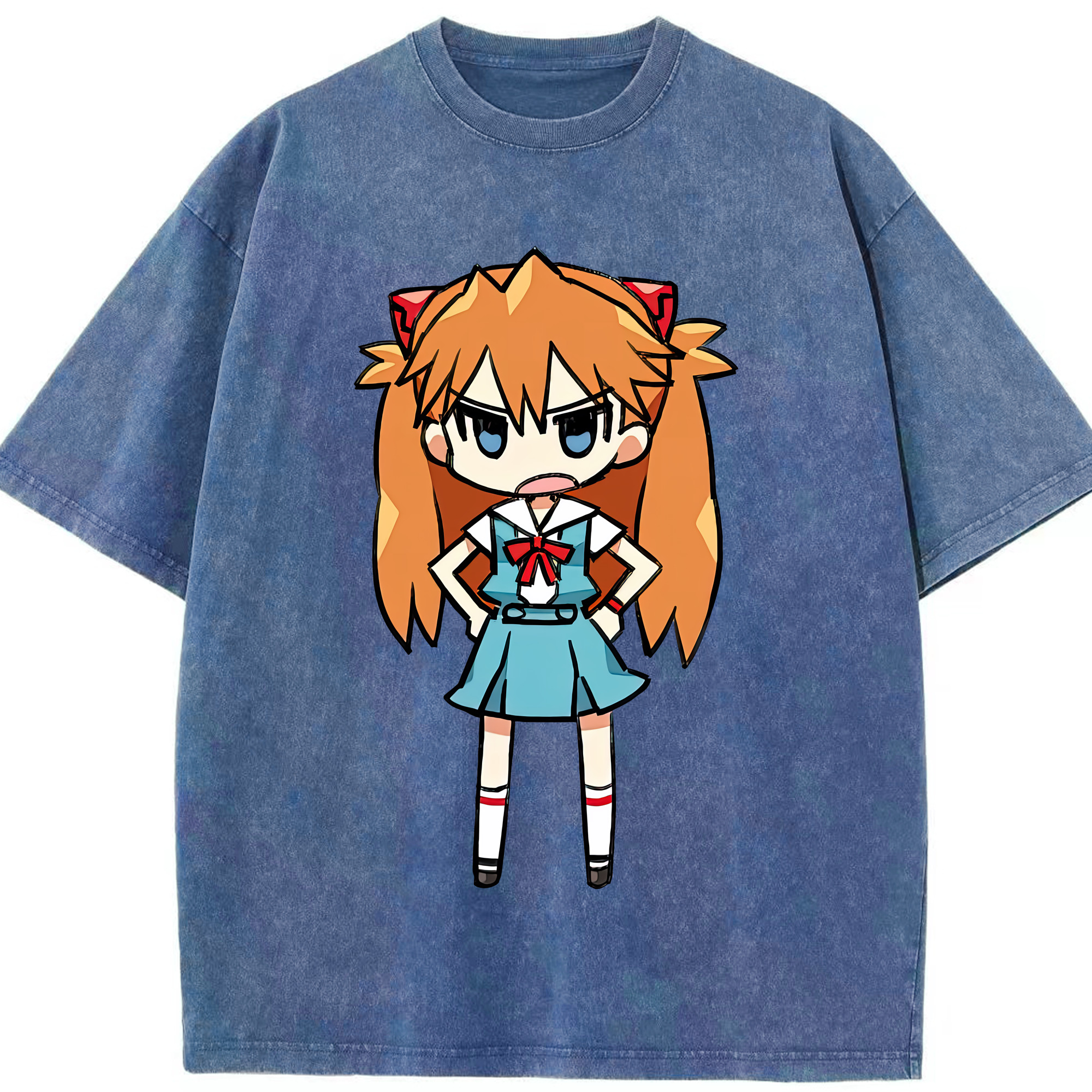 （画像用） EVA 新世紀エヴァンゲリオン 綿100% ヴィンテージ風 半袖Tシャツ（フロントプリント）