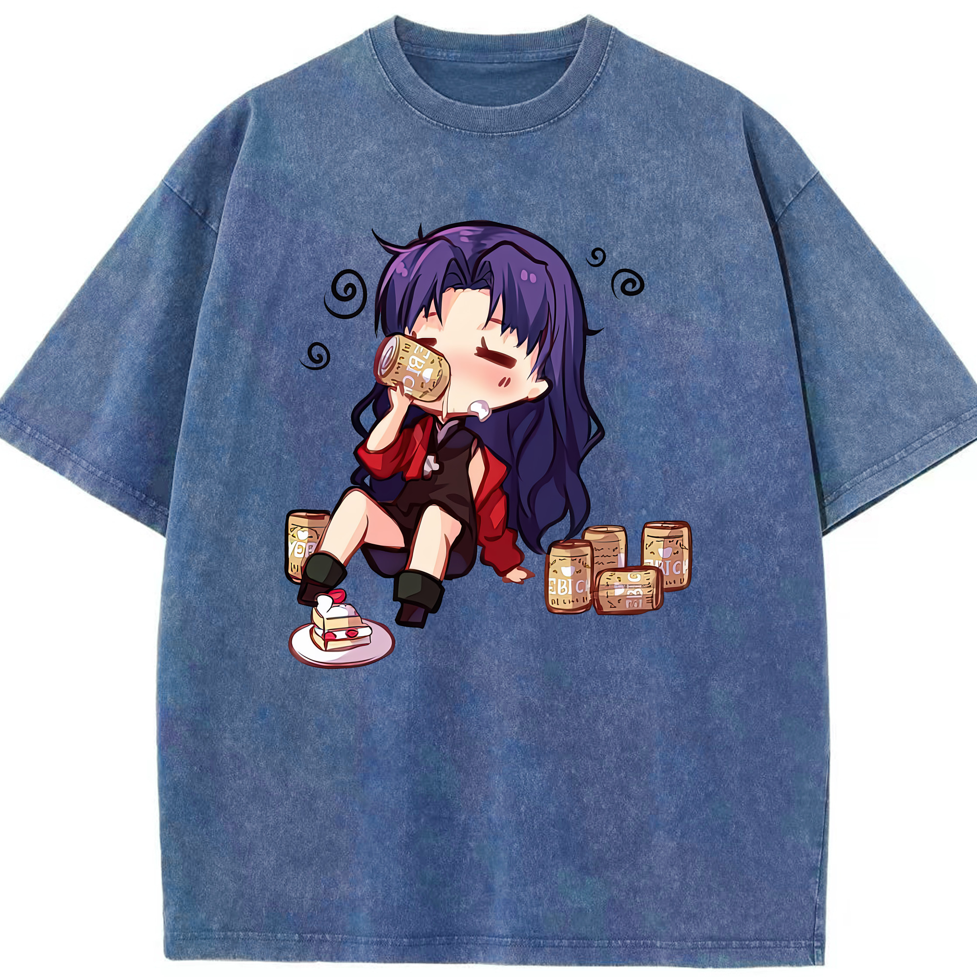 （画像用） EVA 新世紀エヴァンゲリオン 綿100% ヴィンテージ風 半袖Tシャツ（フロントプリント）