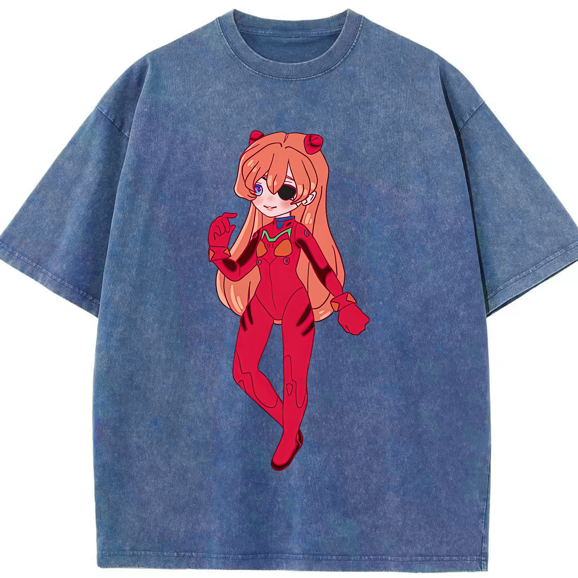 （画像用） EVA 新世紀エヴァンゲリオン 綿100% ヴィンテージ風 半袖Tシャツ（フロントプリント）