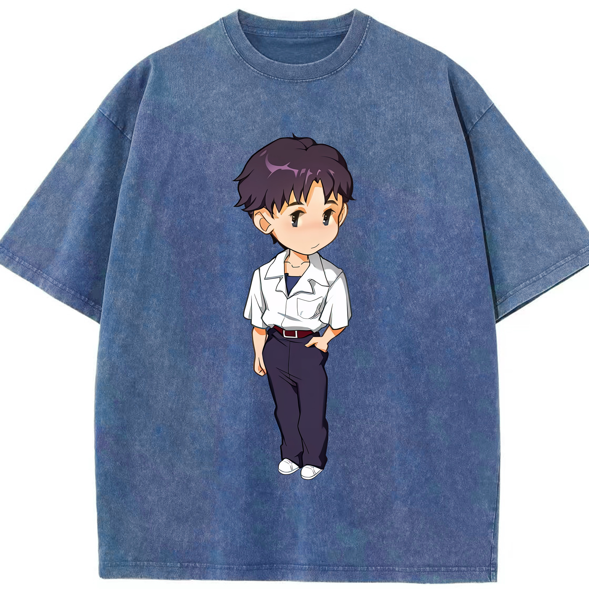 （画像用） EVA 新世紀エヴァンゲリオン 綿100% ヴィンテージ風 半袖Tシャツ（フロントプリント）