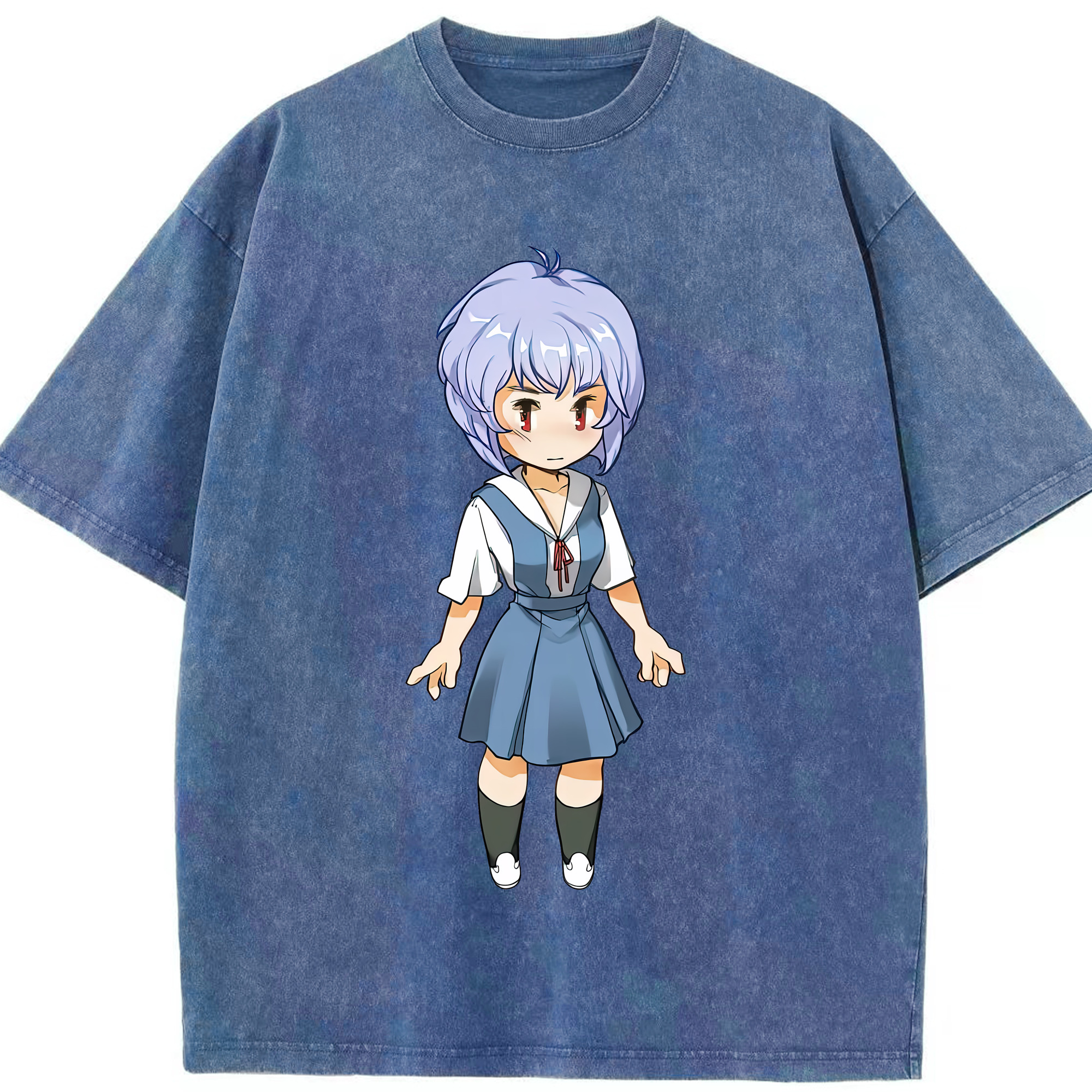 （画像用） EVA 新世紀エヴァンゲリオン 綿100% ヴィンテージ風 半袖Tシャツ（フロントプリント）