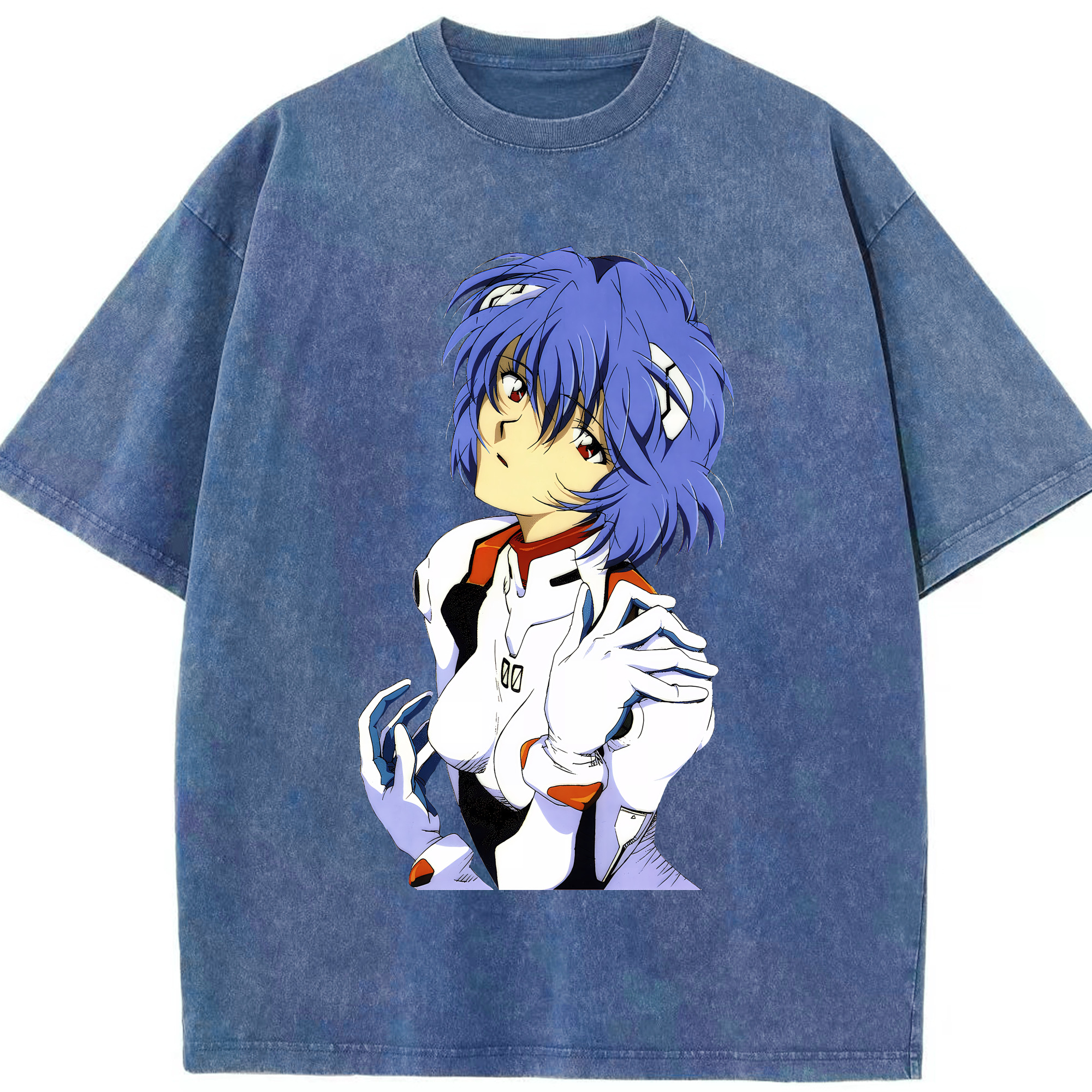 （画像用） EVA 新世紀エヴァンゲリオン 綿100% ヴィンテージ風 半袖Tシャツ（フロントプリント）