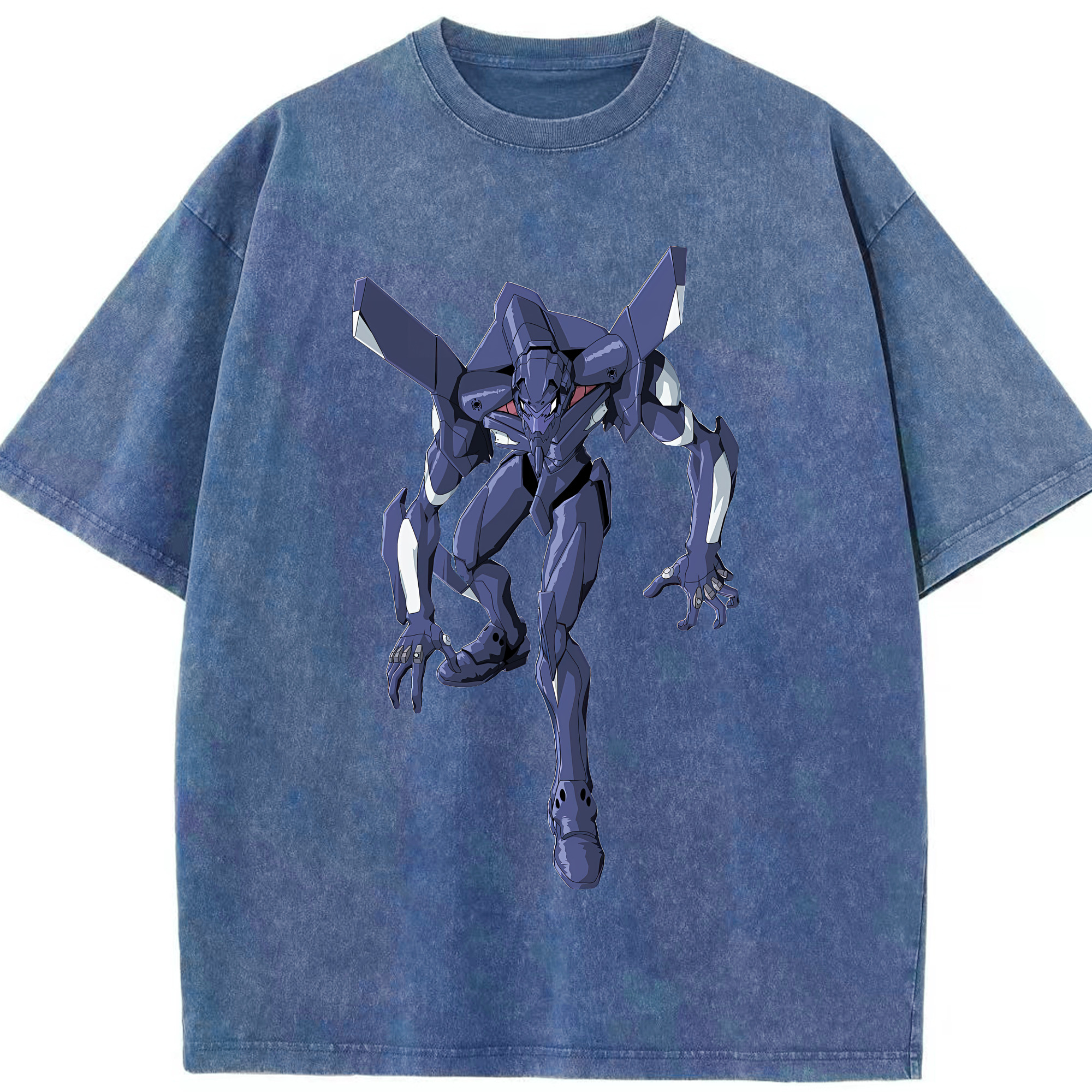 （画像用） EVA 新世紀エヴァンゲリオン 綿100% ヴィンテージ風 半袖Tシャツ（フロントプリント）