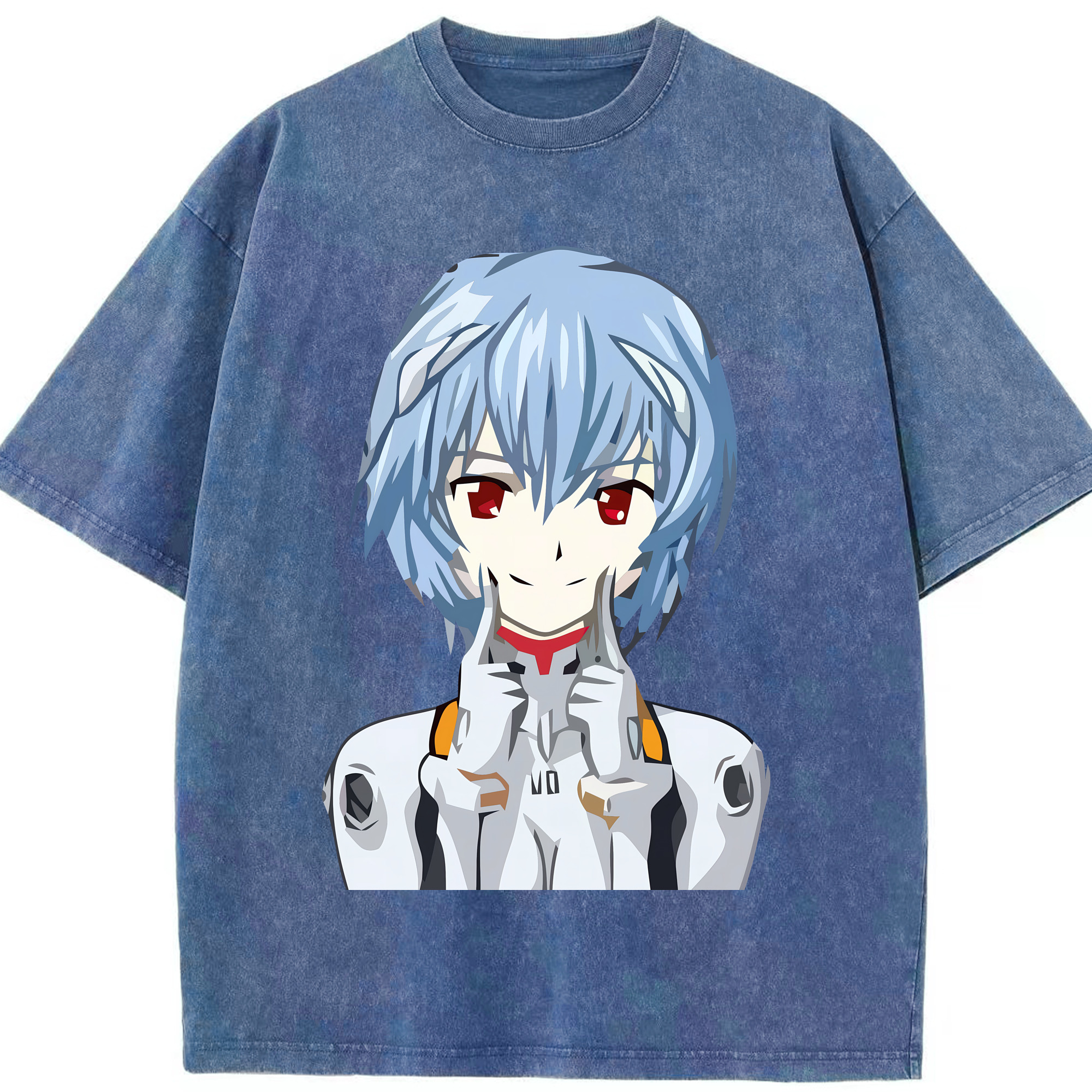 （画像用） EVA 新世紀エヴァンゲリオン 綿100% ヴィンテージ風 半袖Tシャツ（フロントプリント）