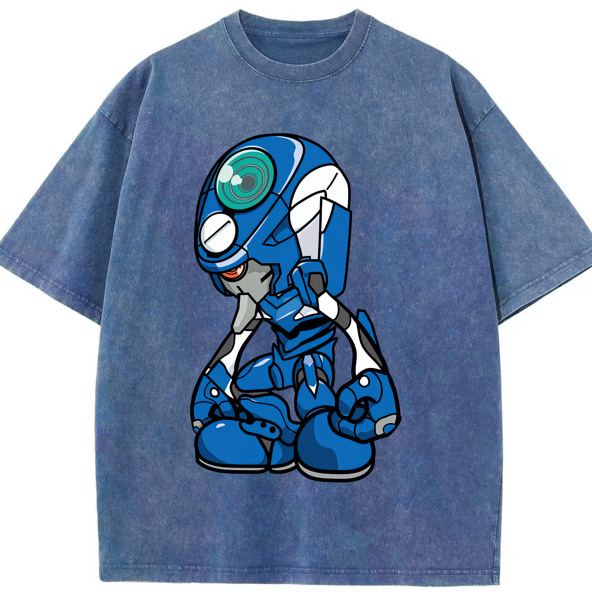 （画像用） EVA 新世紀エヴァンゲリオン 綿100% ヴィンテージ風 半袖Tシャツ（フロントプリント）
