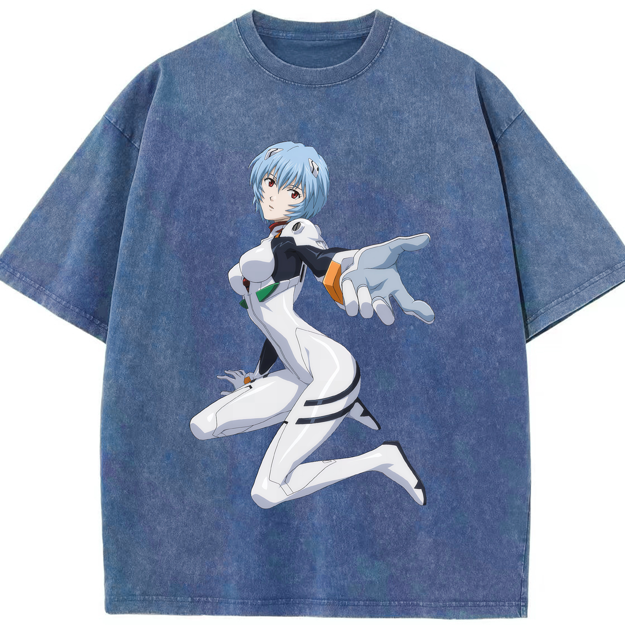 （画像用） EVA 新世紀エヴァンゲリオン 綿100% ヴィンテージ風 半袖Tシャツ（フロントプリント）