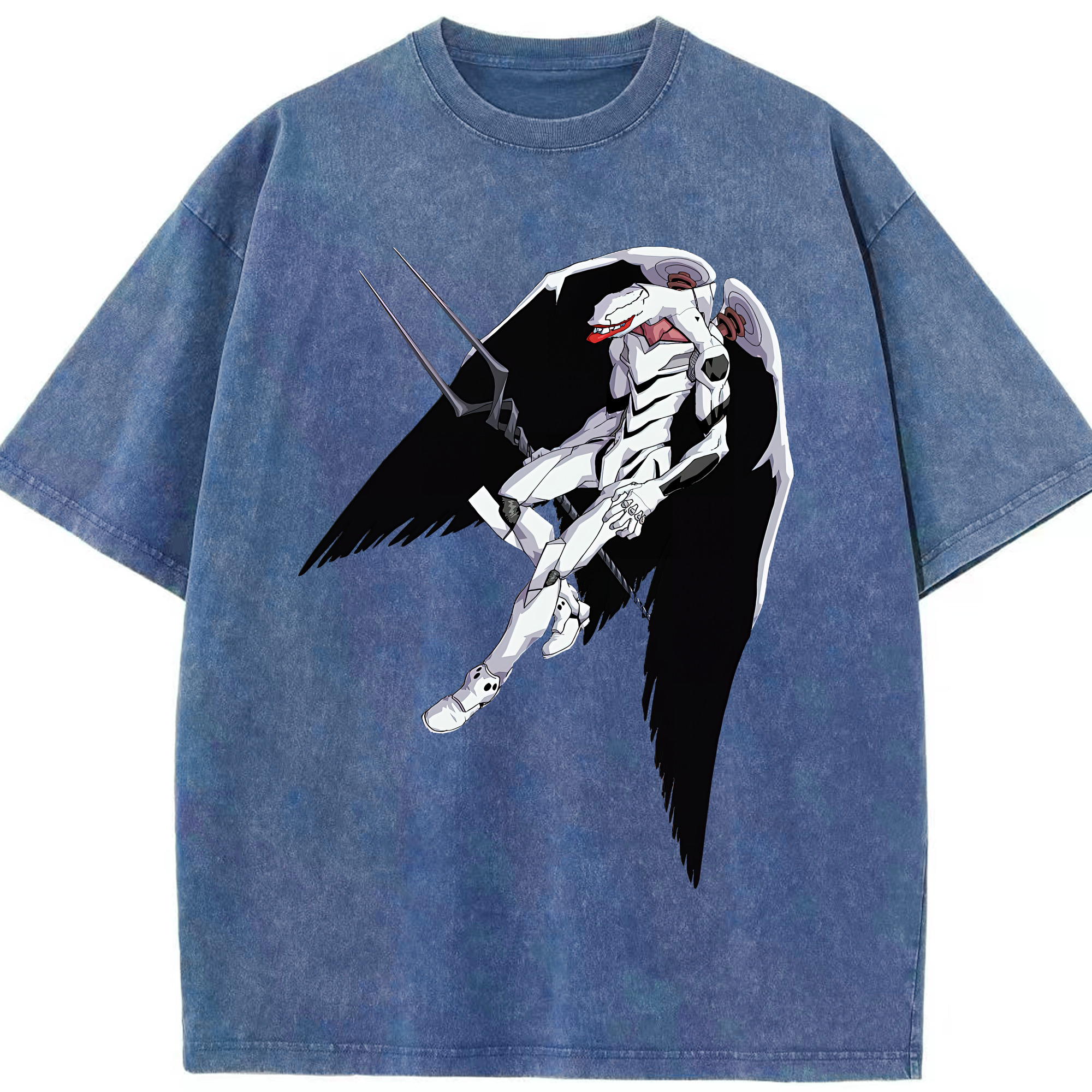 （画像用） EVA 新世紀エヴァンゲリオン 綿100% ヴィンテージ風 半袖Tシャツ（フロントプリント）