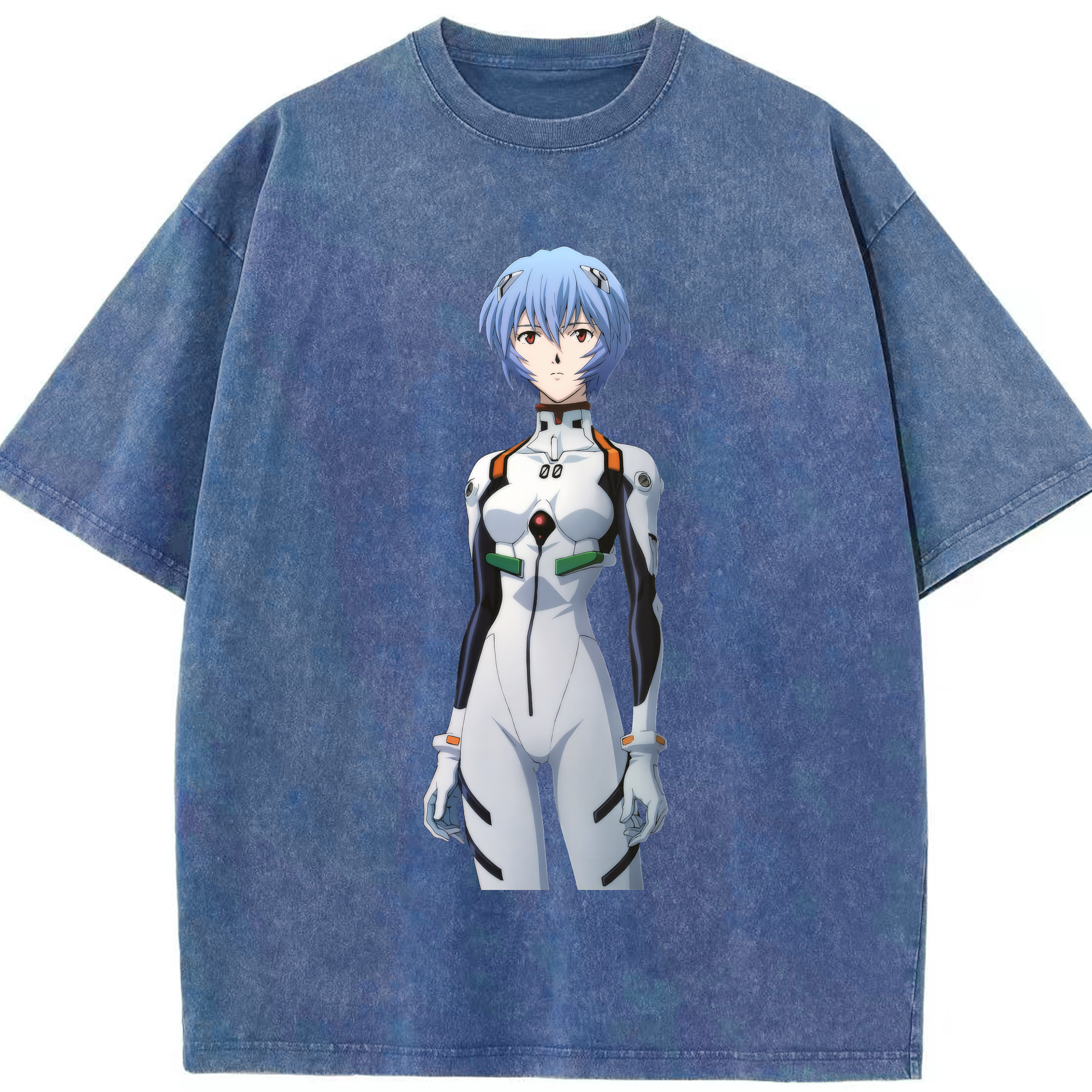 （画像用） EVA 新世紀エヴァンゲリオン 綿100% ヴィンテージ風 半袖Tシャツ（フロントプリント）