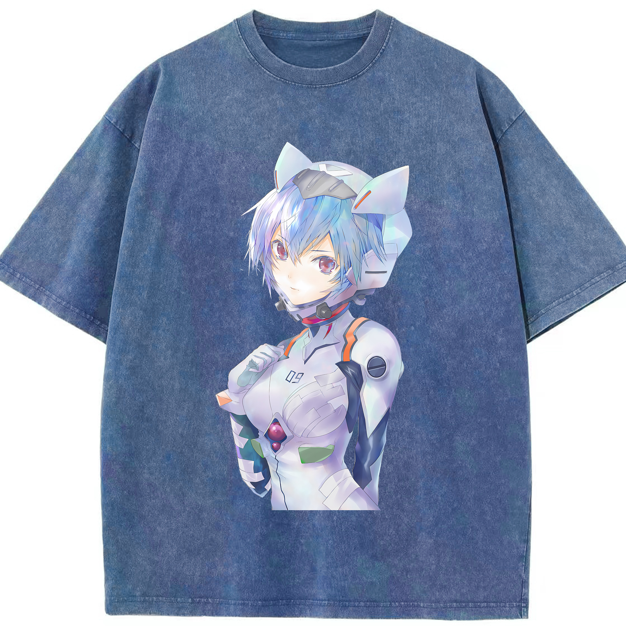 （画像用） EVA 新世紀エヴァンゲリオン 綿100% ヴィンテージ風 半袖Tシャツ（フロントプリント）