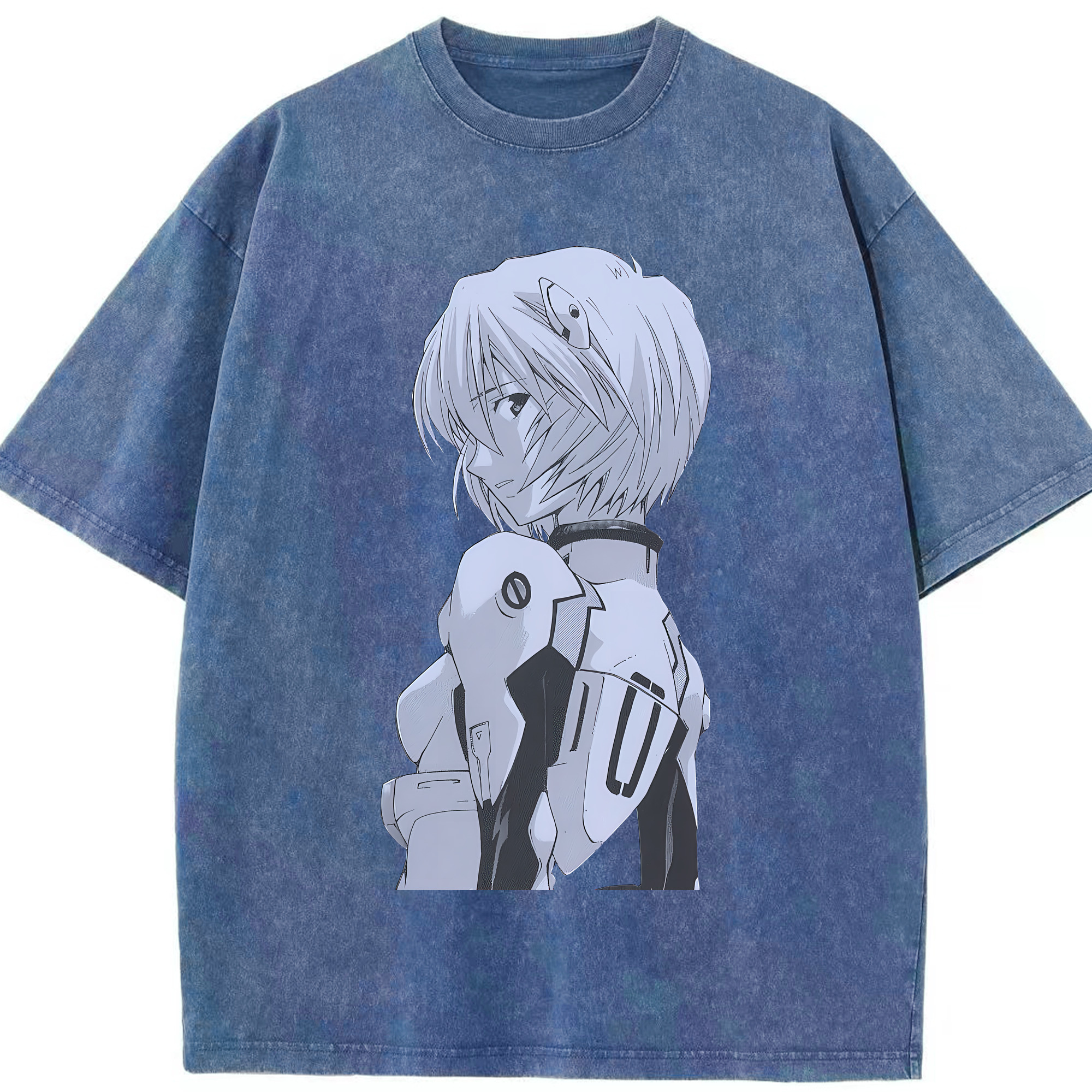 （画像用） EVA 新世紀エヴァンゲリオン 綿100% ヴィンテージ風 半袖Tシャツ（フロントプリント）