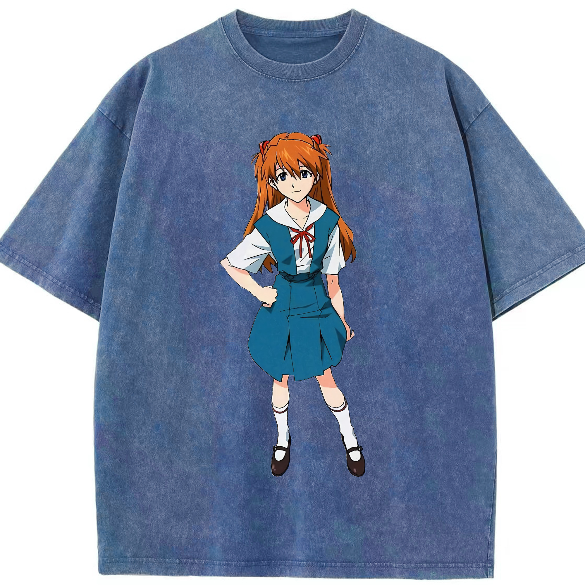 （画像用） EVA 新世紀エヴァンゲリオン 綿100% ヴィンテージ風 半袖Tシャツ（フロントプリント）
