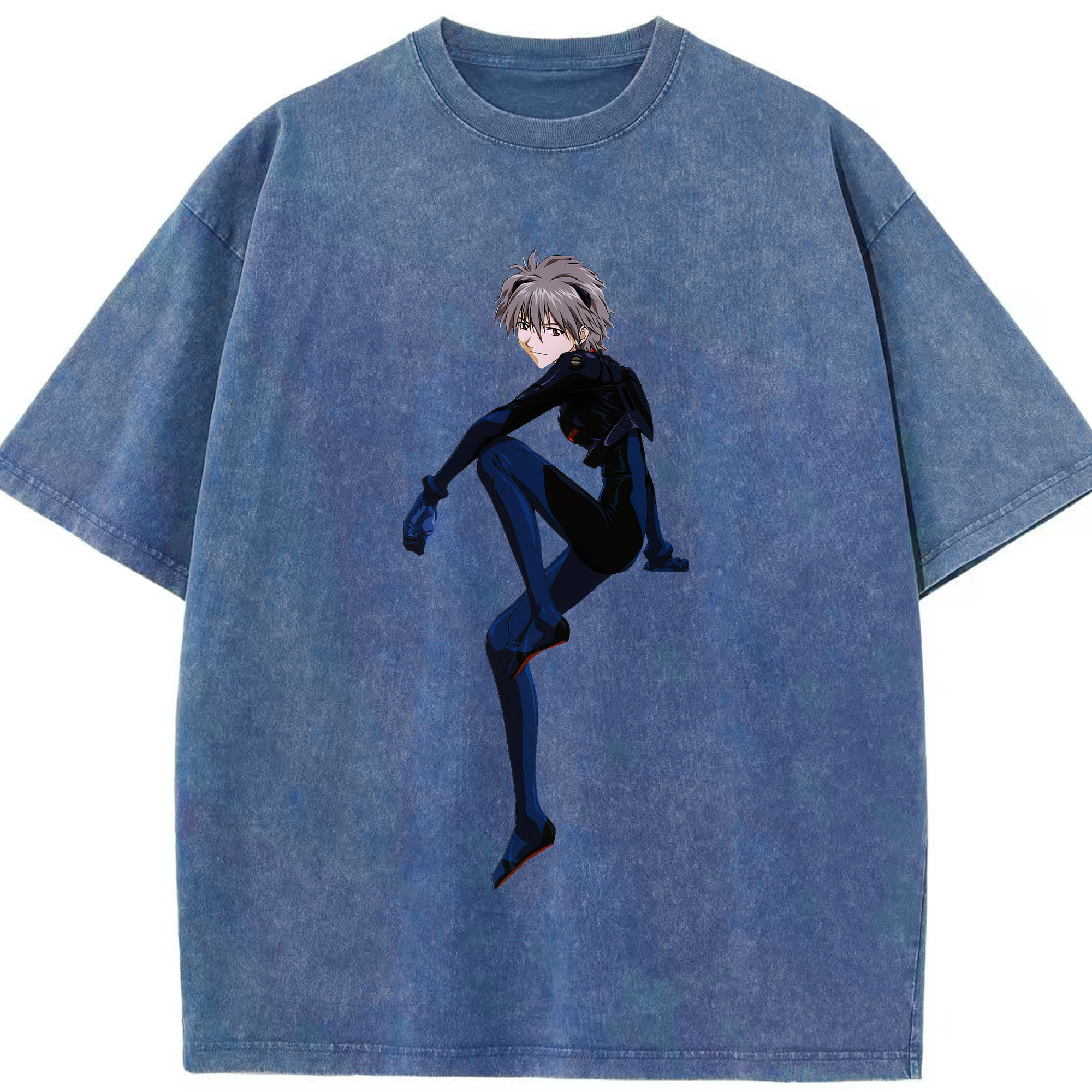 （画像用） EVA 新世紀エヴァンゲリオン 綿100% ヴィンテージ風 半袖Tシャツ（フロントプリント）