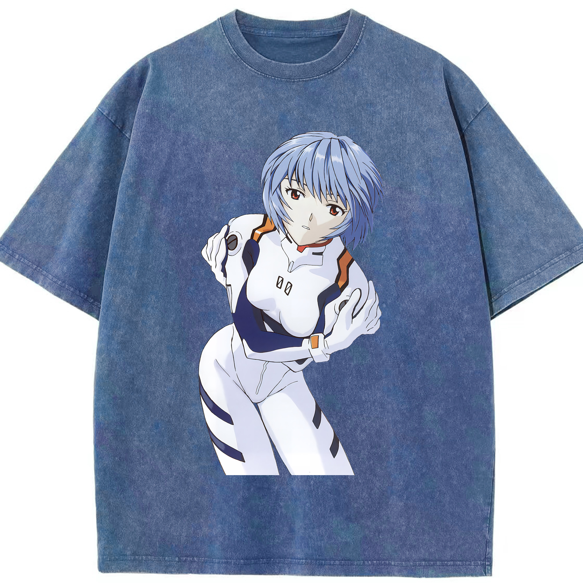 （画像用） EVA 新世紀エヴァンゲリオン 綿100% ヴィンテージ風 半袖Tシャツ（フロントプリント）