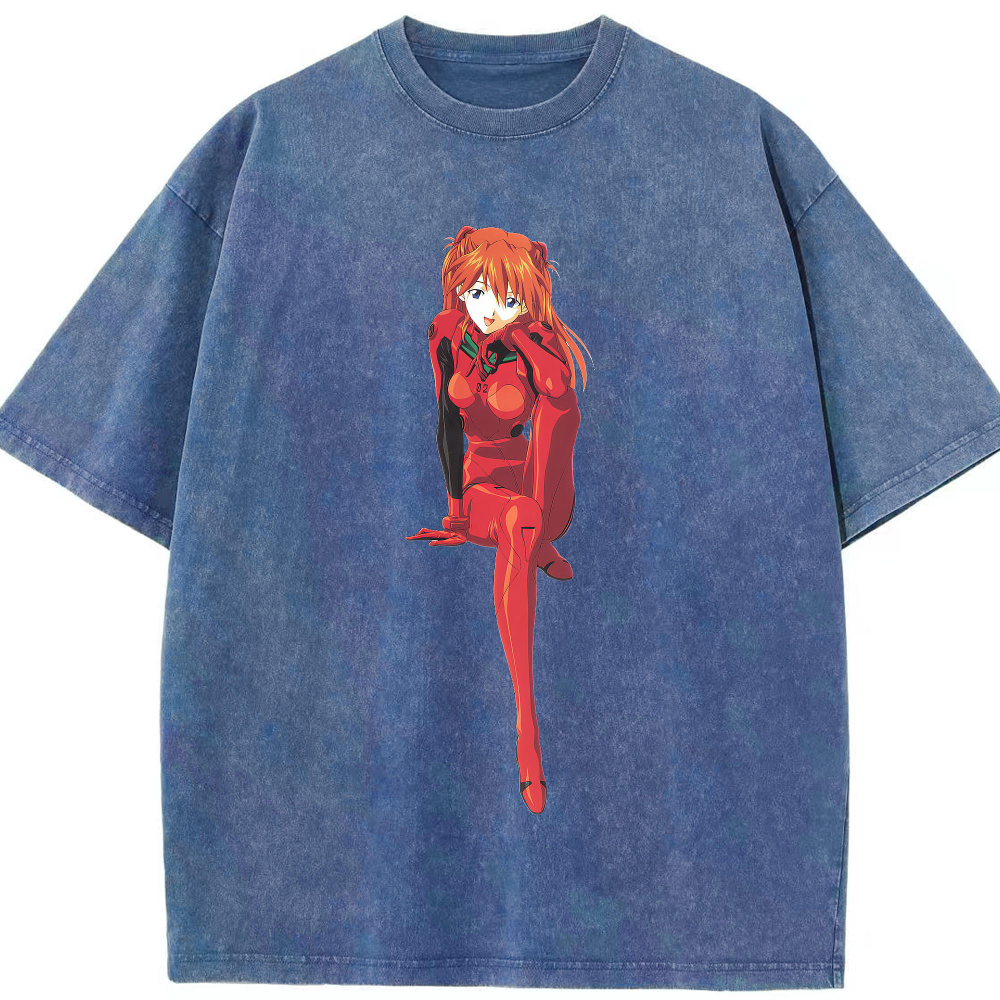 （画像用） EVA 新世紀エヴァンゲリオン 綿100% ヴィンテージ風 半袖Tシャツ（フロントプリント）