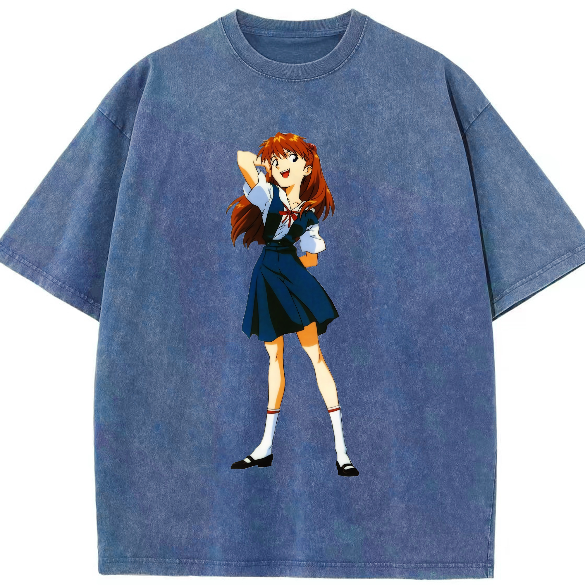 （画像用） EVA 新世紀エヴァンゲリオン 綿100% ヴィンテージ風 半袖Tシャツ（フロントプリント）