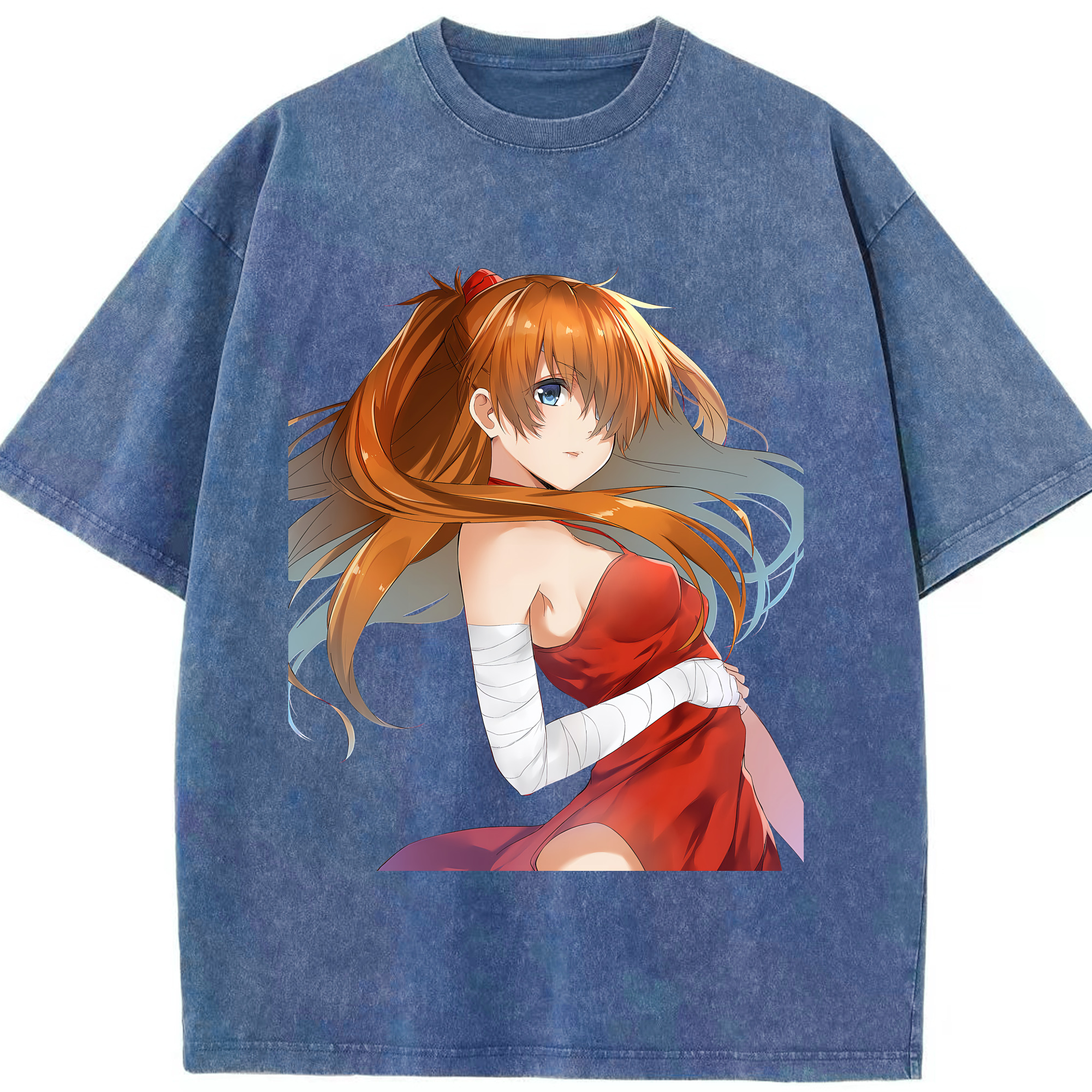 （画像用） EVA 新世紀エヴァンゲリオン 綿100% ヴィンテージ風 半袖Tシャツ（フロントプリント）