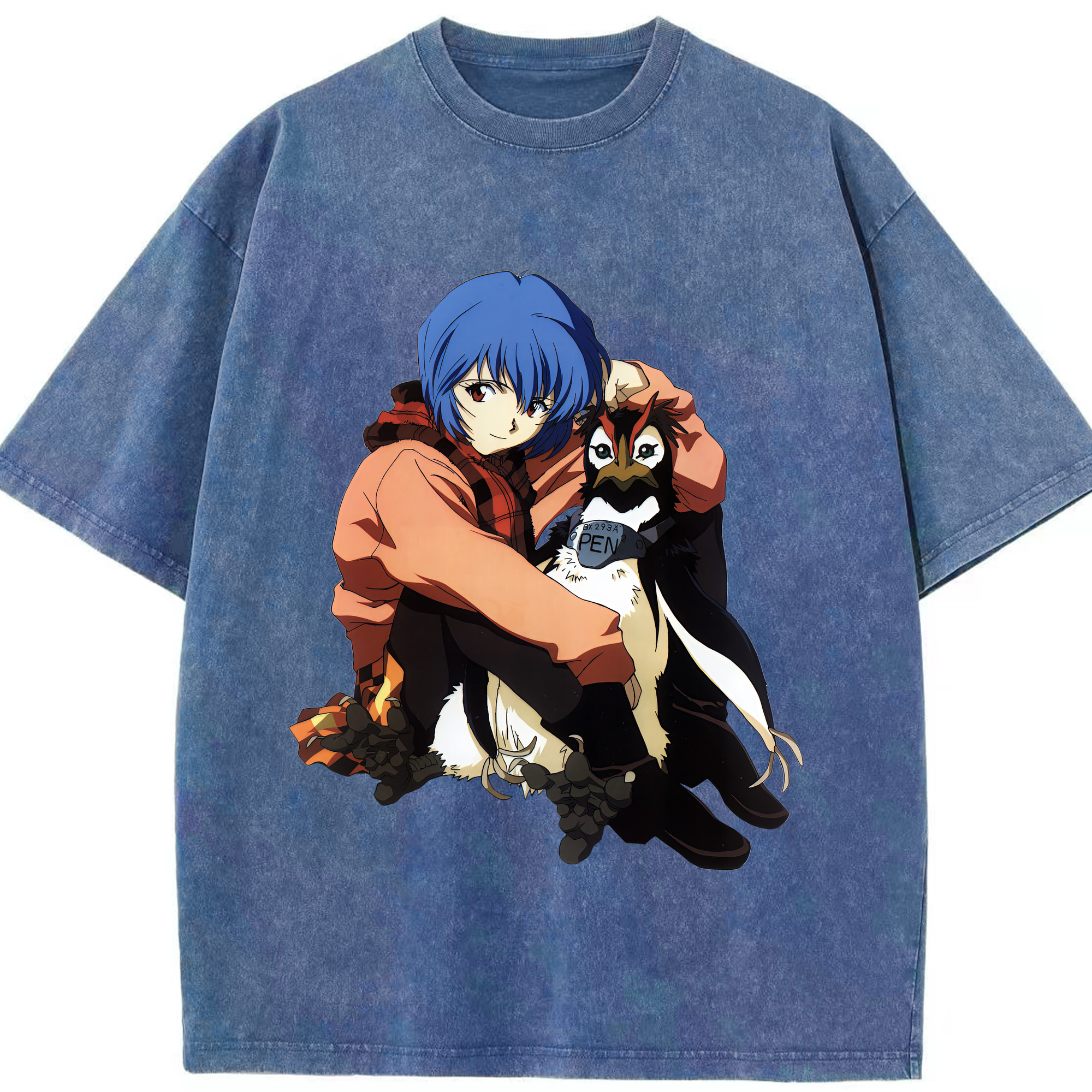 （画像用） EVA 新世紀エヴァンゲリオン 綿100% ヴィンテージ風 半袖Tシャツ（フロントプリント）