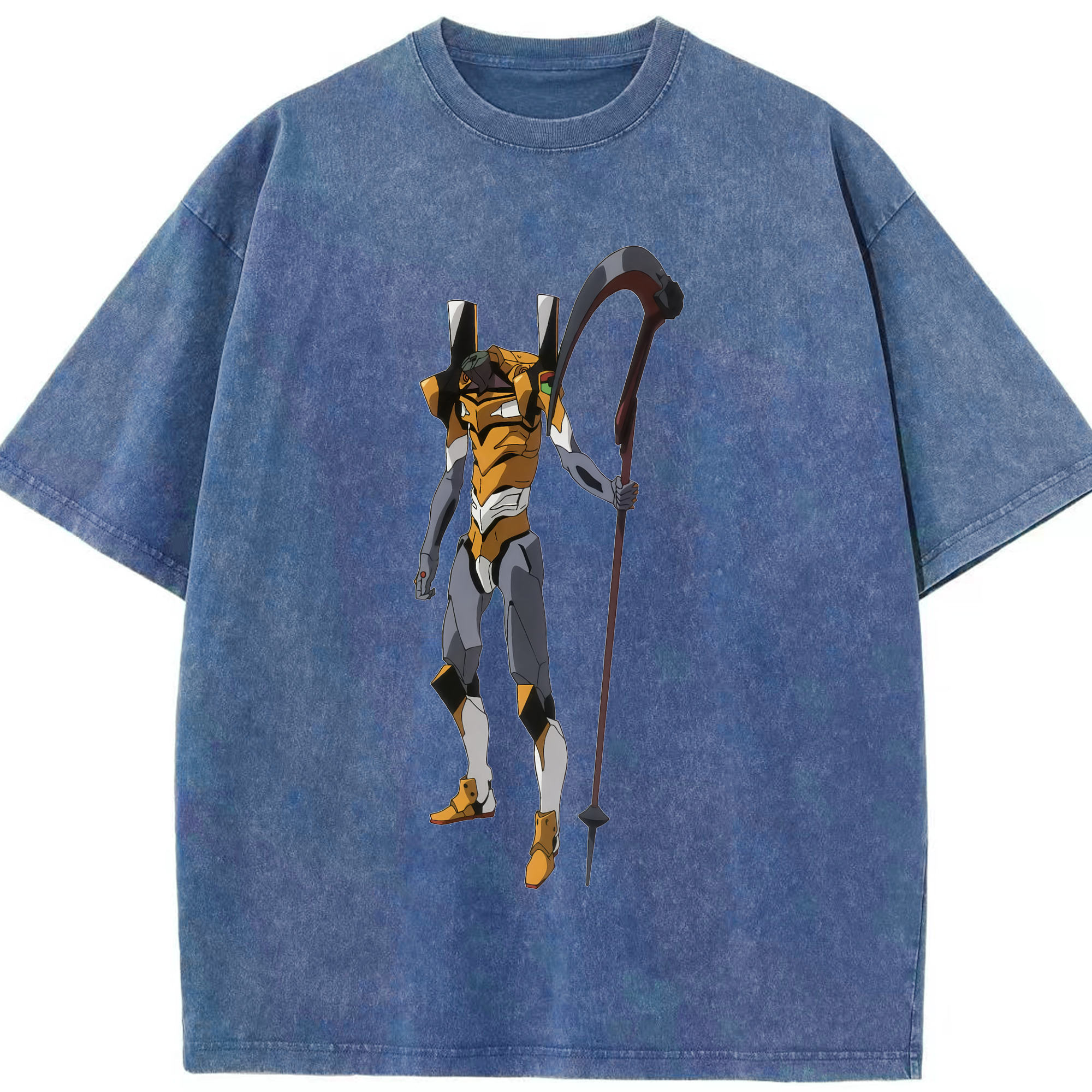 （画像用） EVA 新世紀エヴァンゲリオン 綿100% ヴィンテージ風 半袖Tシャツ（フロントプリント）