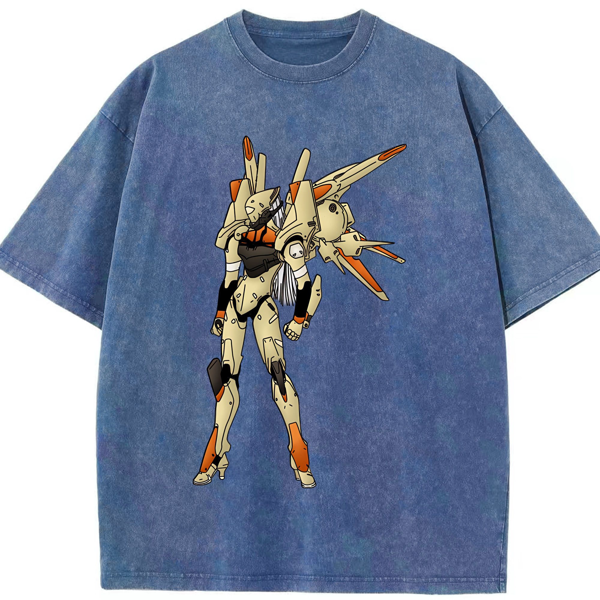 （画像用） EVA 新世紀エヴァンゲリオン 綿100% ヴィンテージ風 半袖Tシャツ（フロントプリント）
