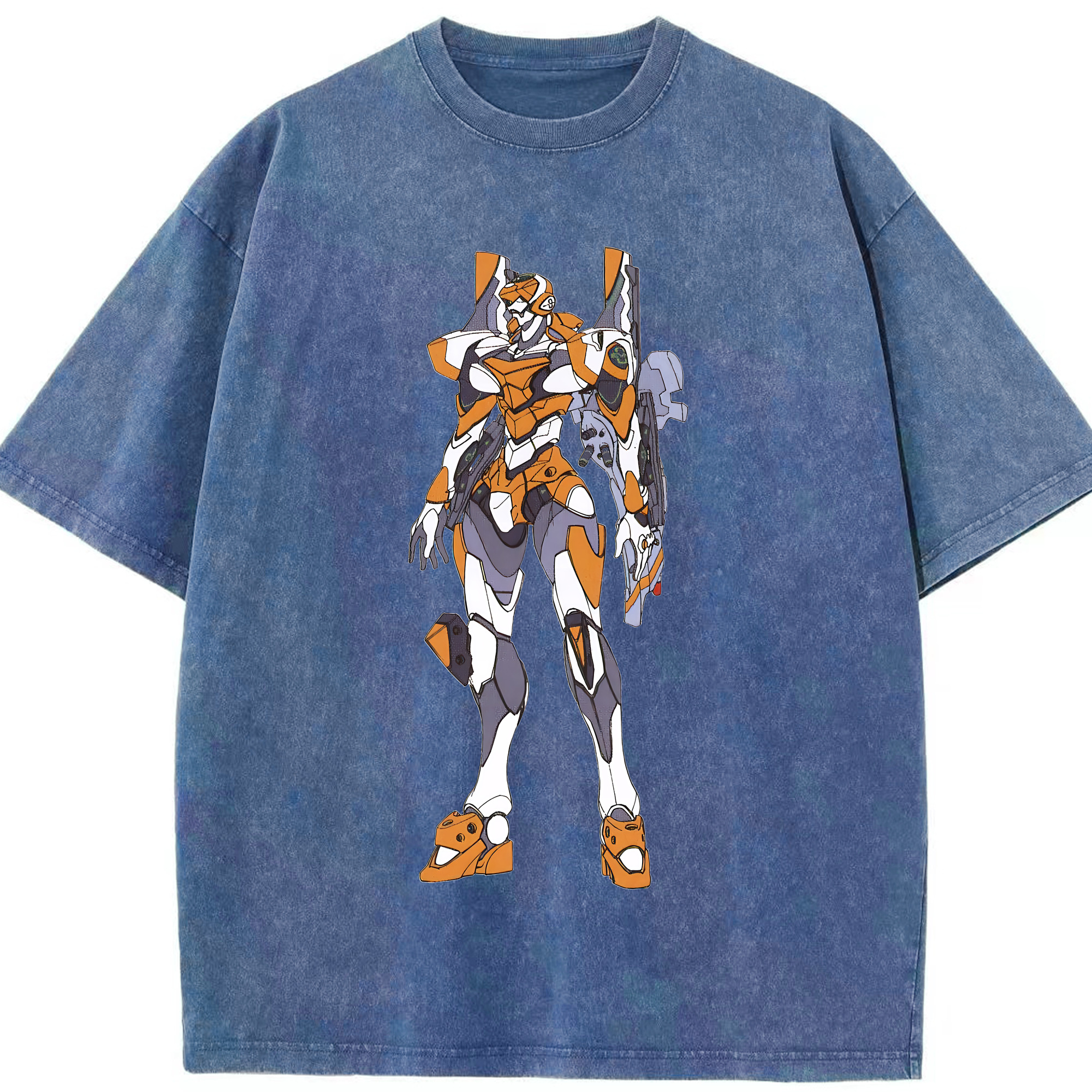 （画像用） EVA 新世紀エヴァンゲリオン 綿100% ヴィンテージ風 半袖Tシャツ（フロントプリント）
