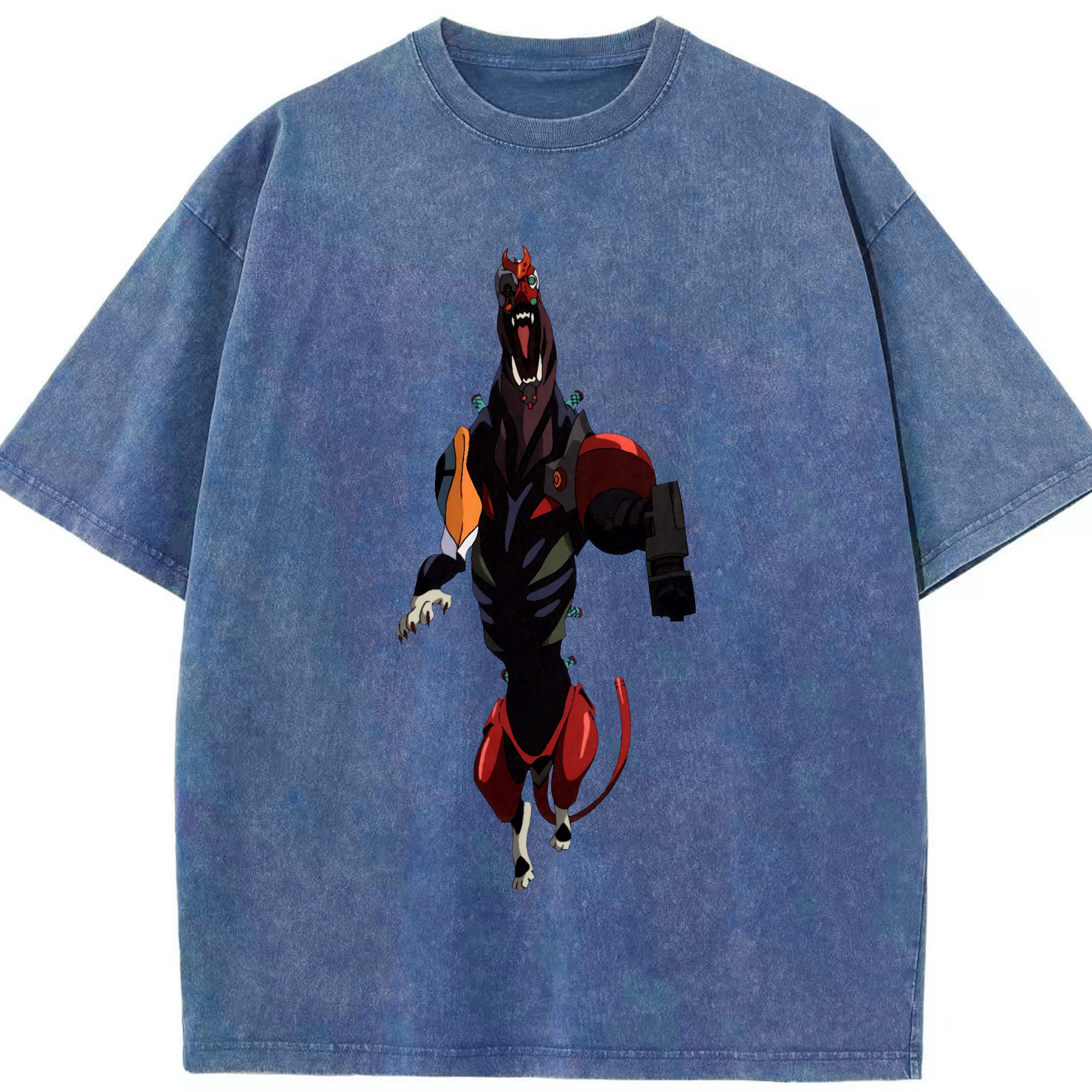 （画像用） EVA 新世紀エヴァンゲリオン 綿100% ヴィンテージ風 半袖Tシャツ（フロントプリント）