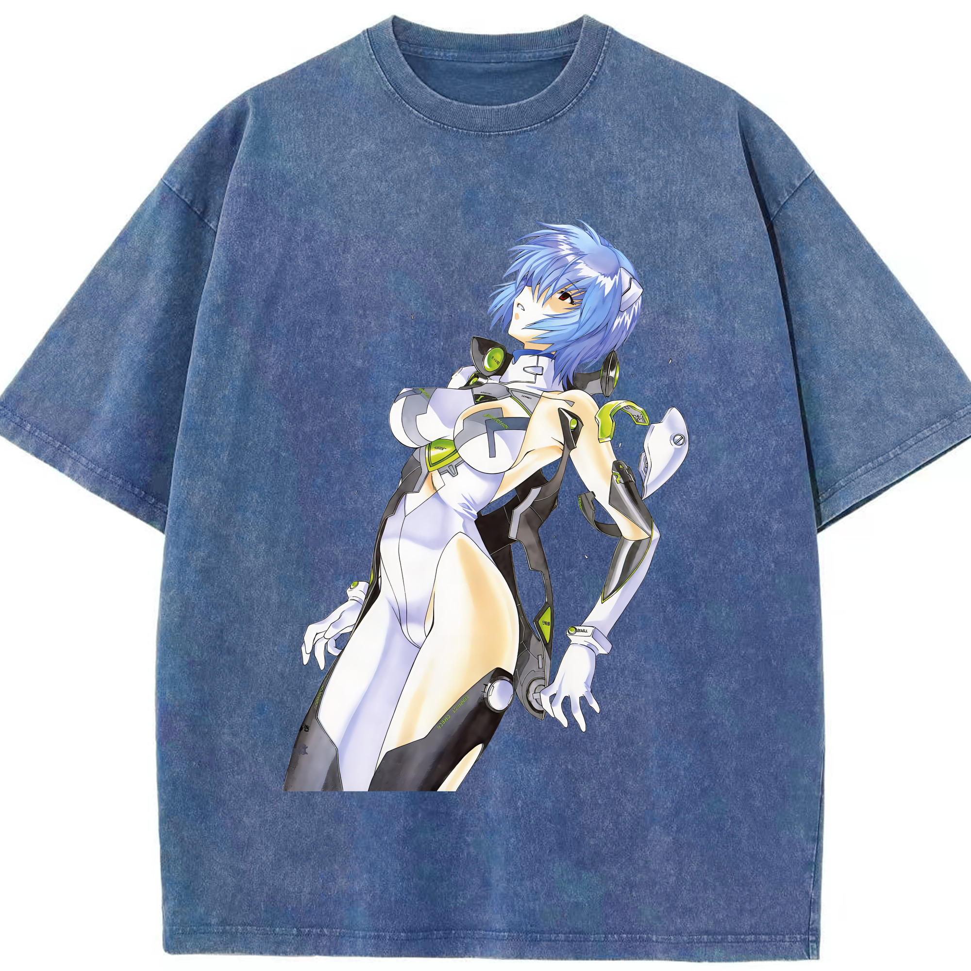 （画像用） EVA 新世紀エヴァンゲリオン 綿100% ヴィンテージ風 半袖Tシャツ（フロントプリント）