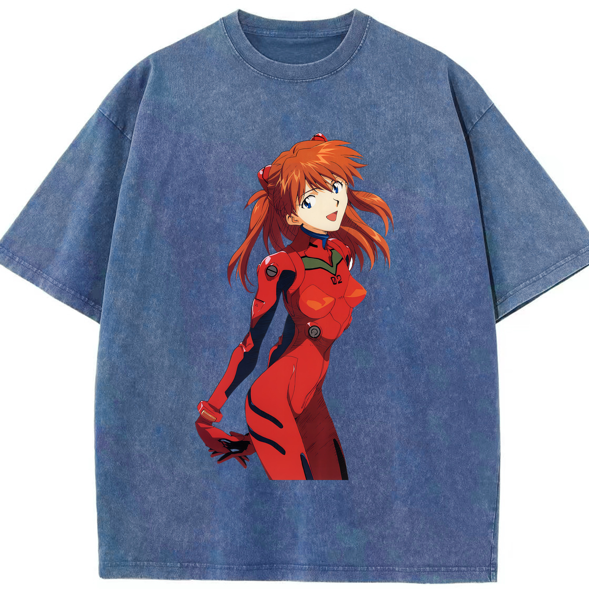 （画像用） EVA 新世紀エヴァンゲリオン 綿100% ヴィンテージ風 半袖Tシャツ（フロントプリント）