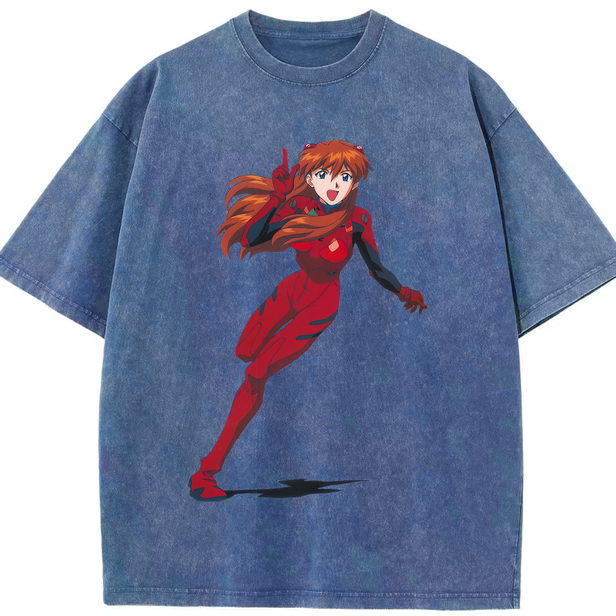 （画像用） EVA 新世紀エヴァンゲリオン 綿100% ヴィンテージ風 半袖Tシャツ（フロントプリント）