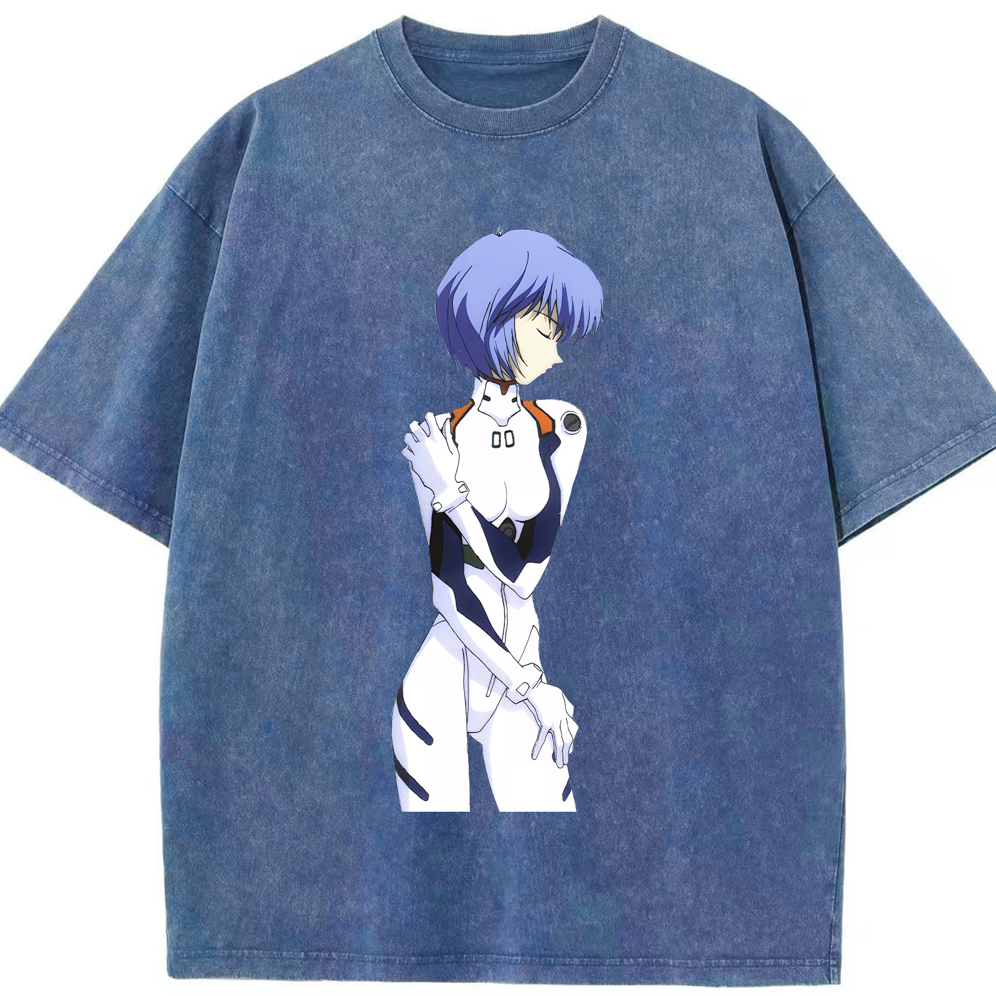 （画像用） EVA 新世紀エヴァンゲリオン 綿100% ヴィンテージ風 半袖Tシャツ（フロントプリント）