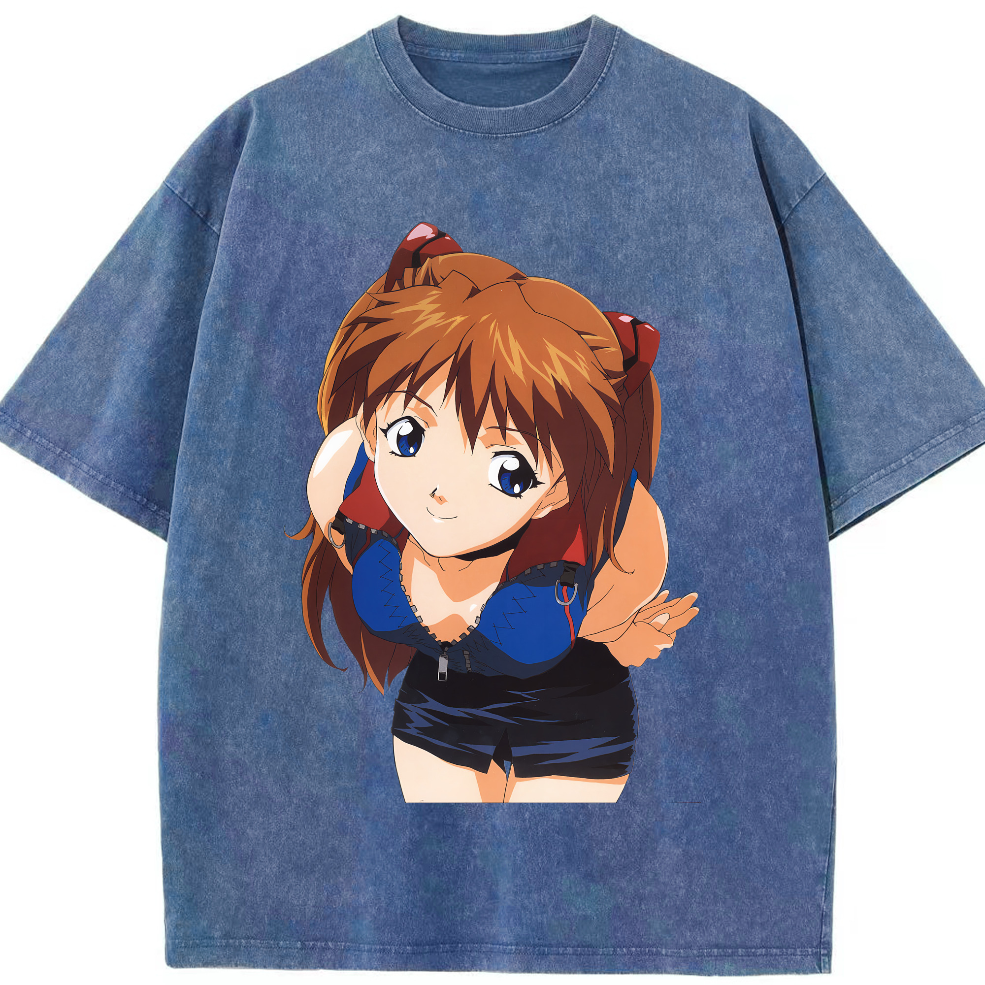 （画像用） EVA 新世紀エヴァンゲリオン 綿100% ヴィンテージ風 半袖Tシャツ（フロントプリント）