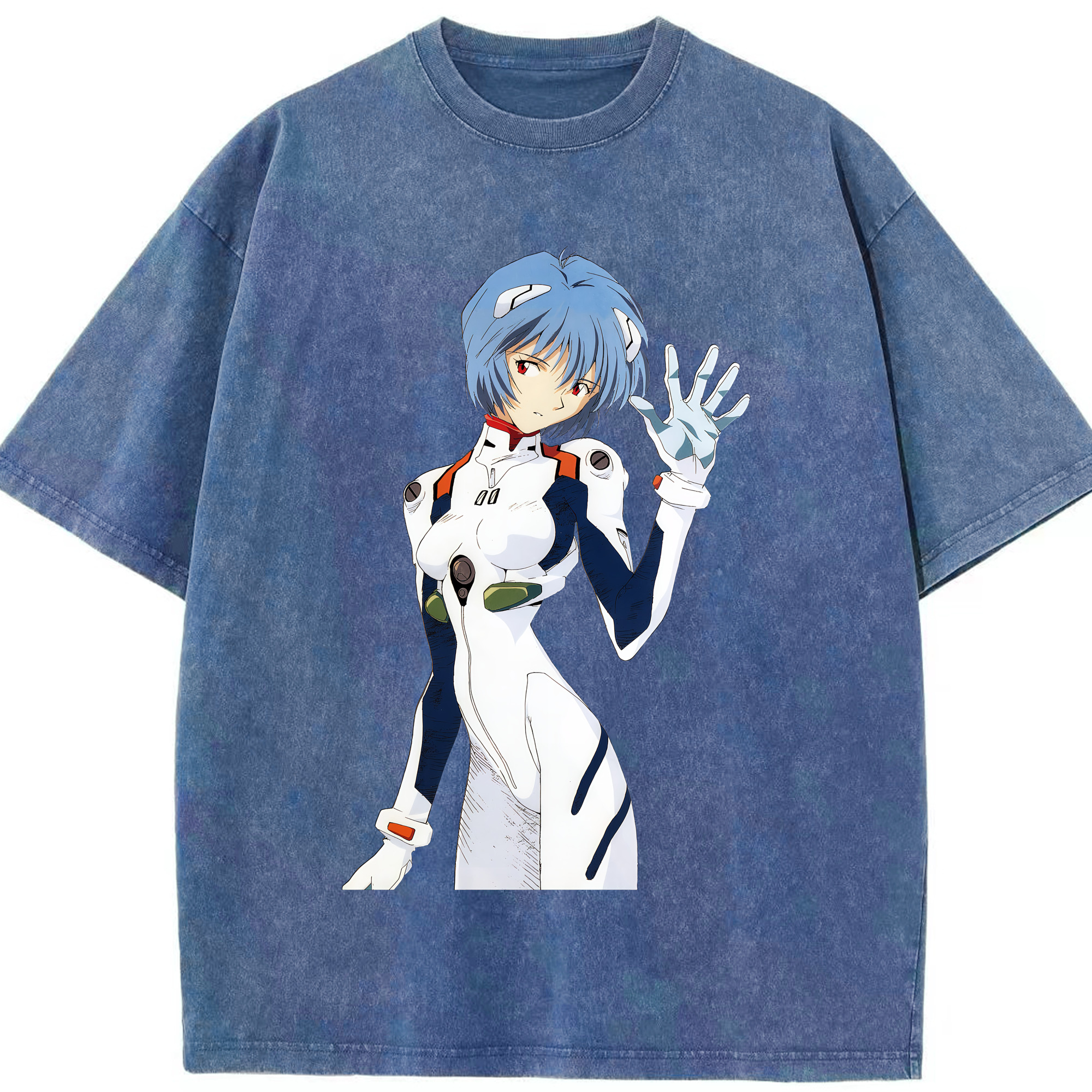 （画像用） EVA 新世紀エヴァンゲリオン 綿100% ヴィンテージ風 半袖Tシャツ（フロントプリント）