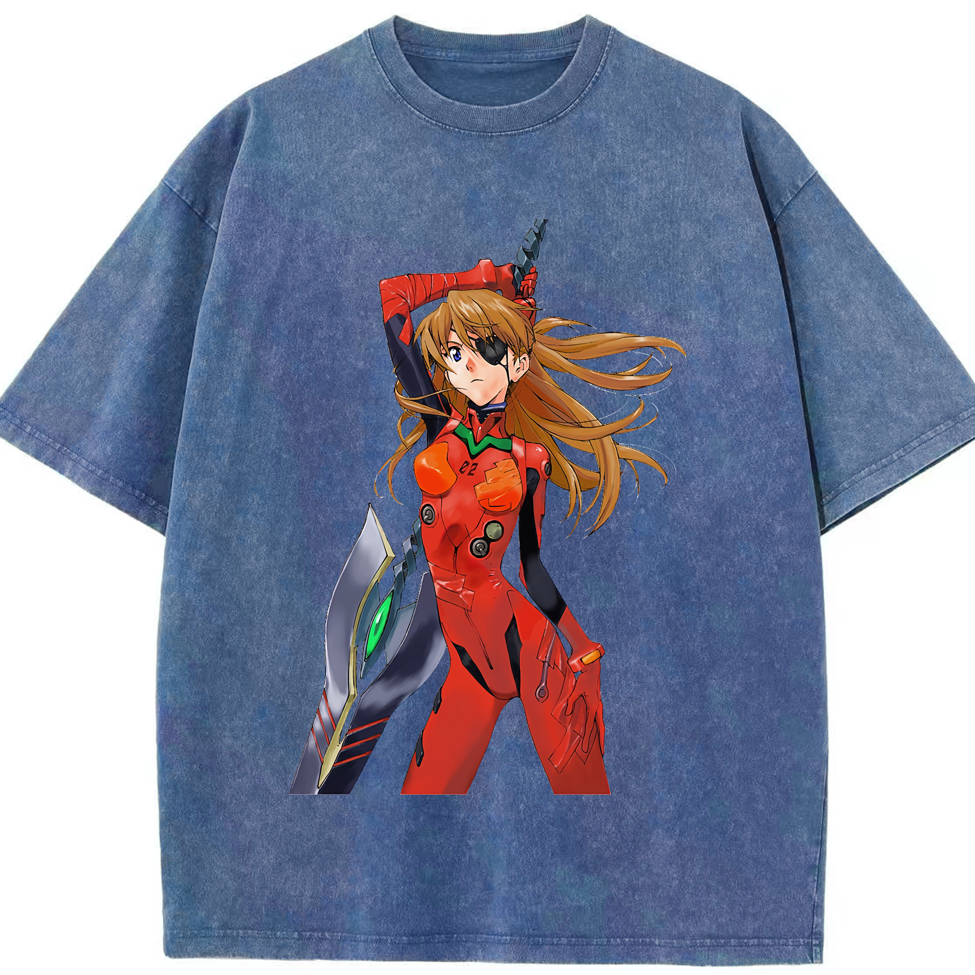 （画像用） EVA 新世紀エヴァンゲリオン 綿100% ヴィンテージ風 半袖Tシャツ（フロントプリント）