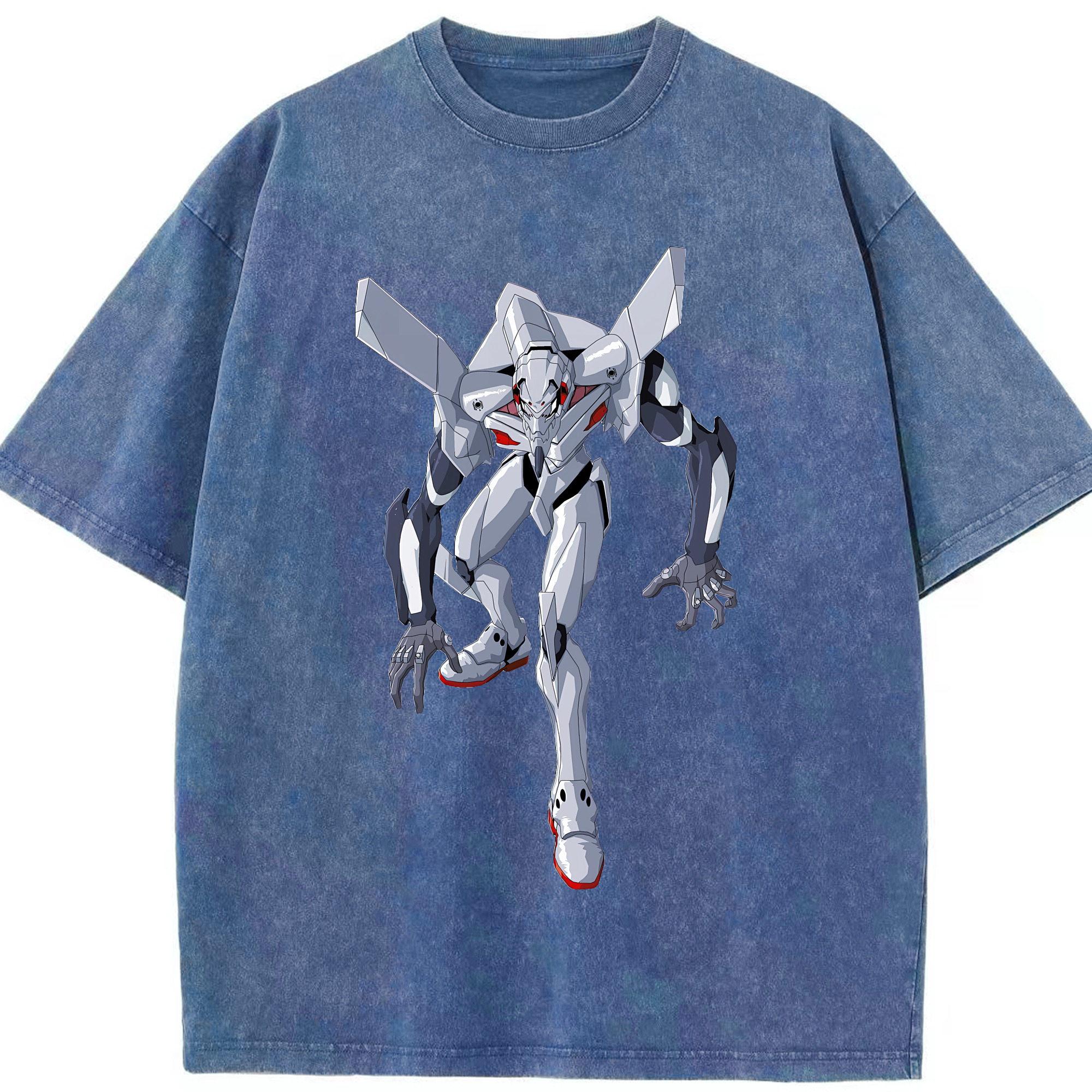 （画像用） EVA 新世紀エヴァンゲリオン 綿100% ヴィンテージ風 半袖Tシャツ（フロントプリント）