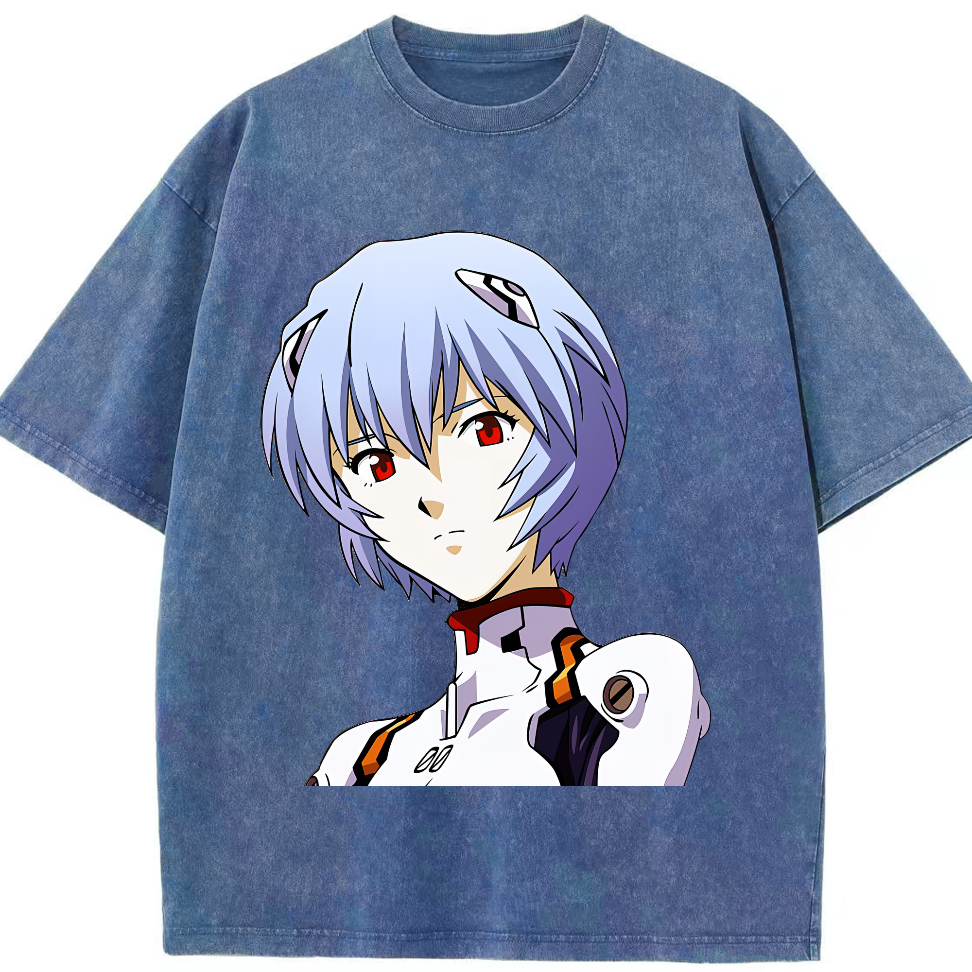 （画像用） EVA 新世紀エヴァンゲリオン 綿100% ヴィンテージ風 半袖Tシャツ（フロントプリント）
