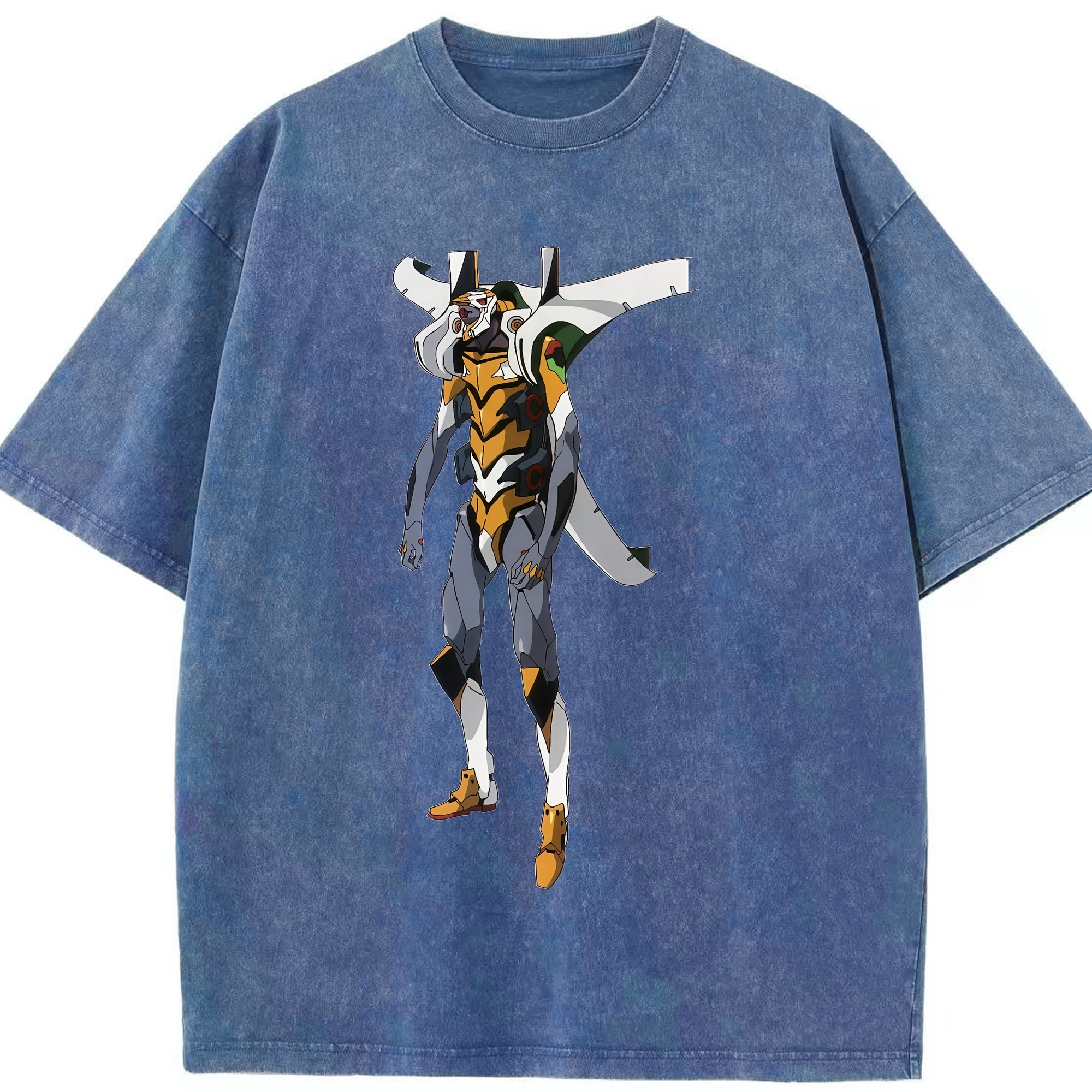 （画像用） EVA 新世紀エヴァンゲリオン 綿100% ヴィンテージ風 半袖Tシャツ（フロントプリント）