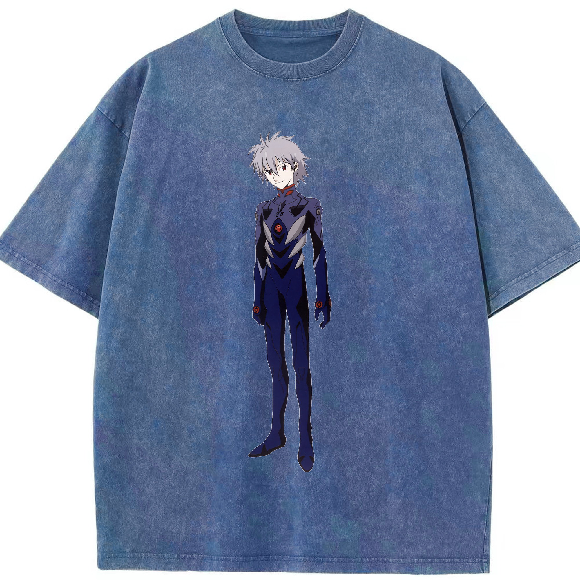 （画像用） EVA 新世紀エヴァンゲリオン 綿100% ヴィンテージ風 半袖Tシャツ（フロントプリント）