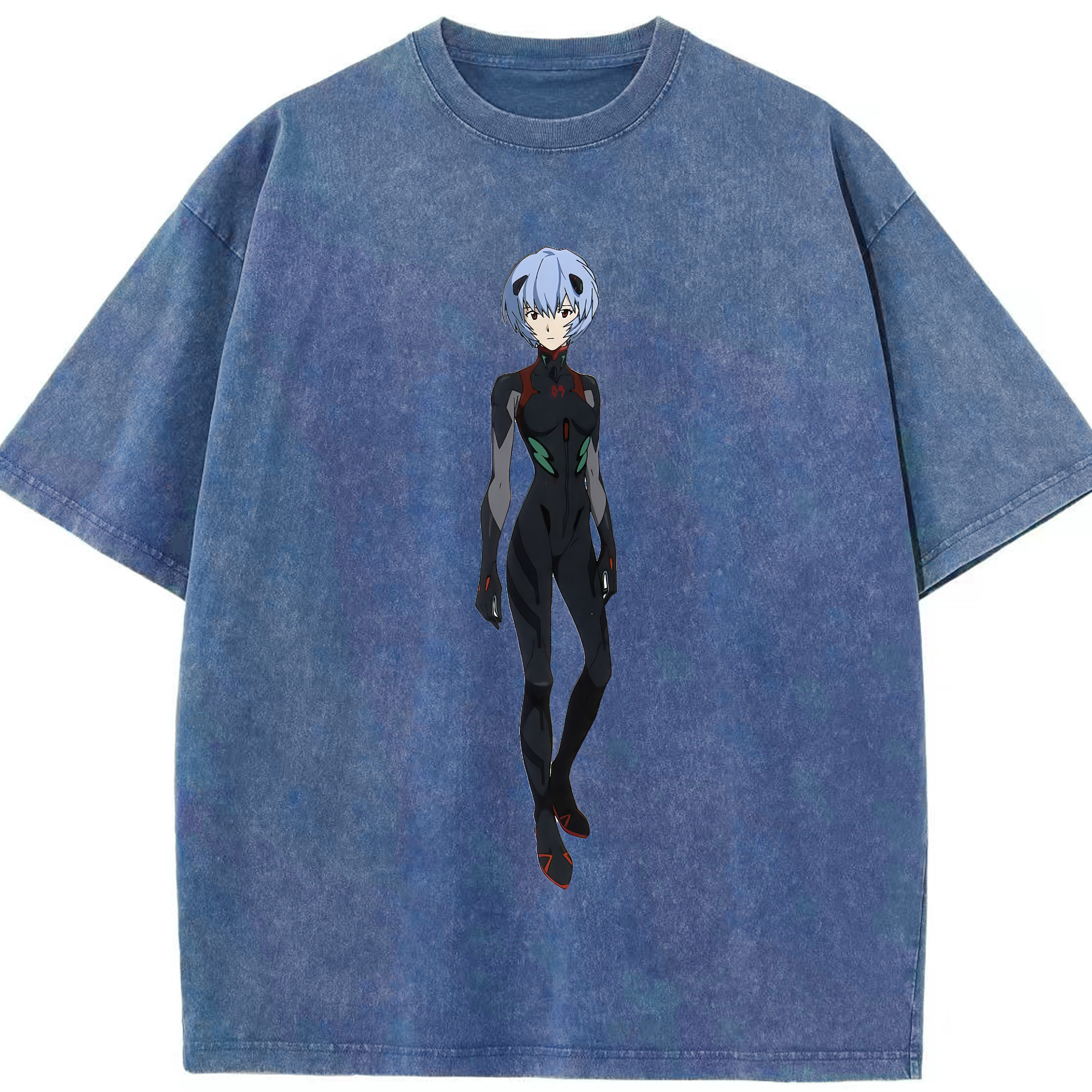 （画像用） EVA 新世紀エヴァンゲリオン 綿100% ヴィンテージ風 半袖Tシャツ（フロントプリント）