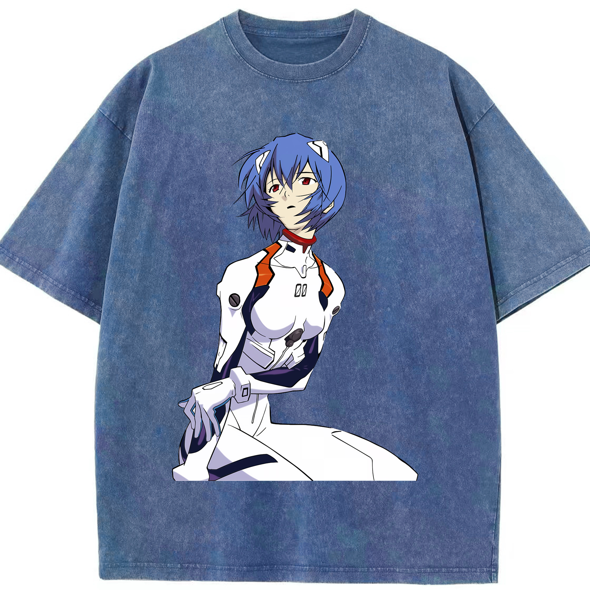 （画像用） EVA 新世紀エヴァンゲリオン 綿100% ヴィンテージ風 半袖Tシャツ（フロントプリント）