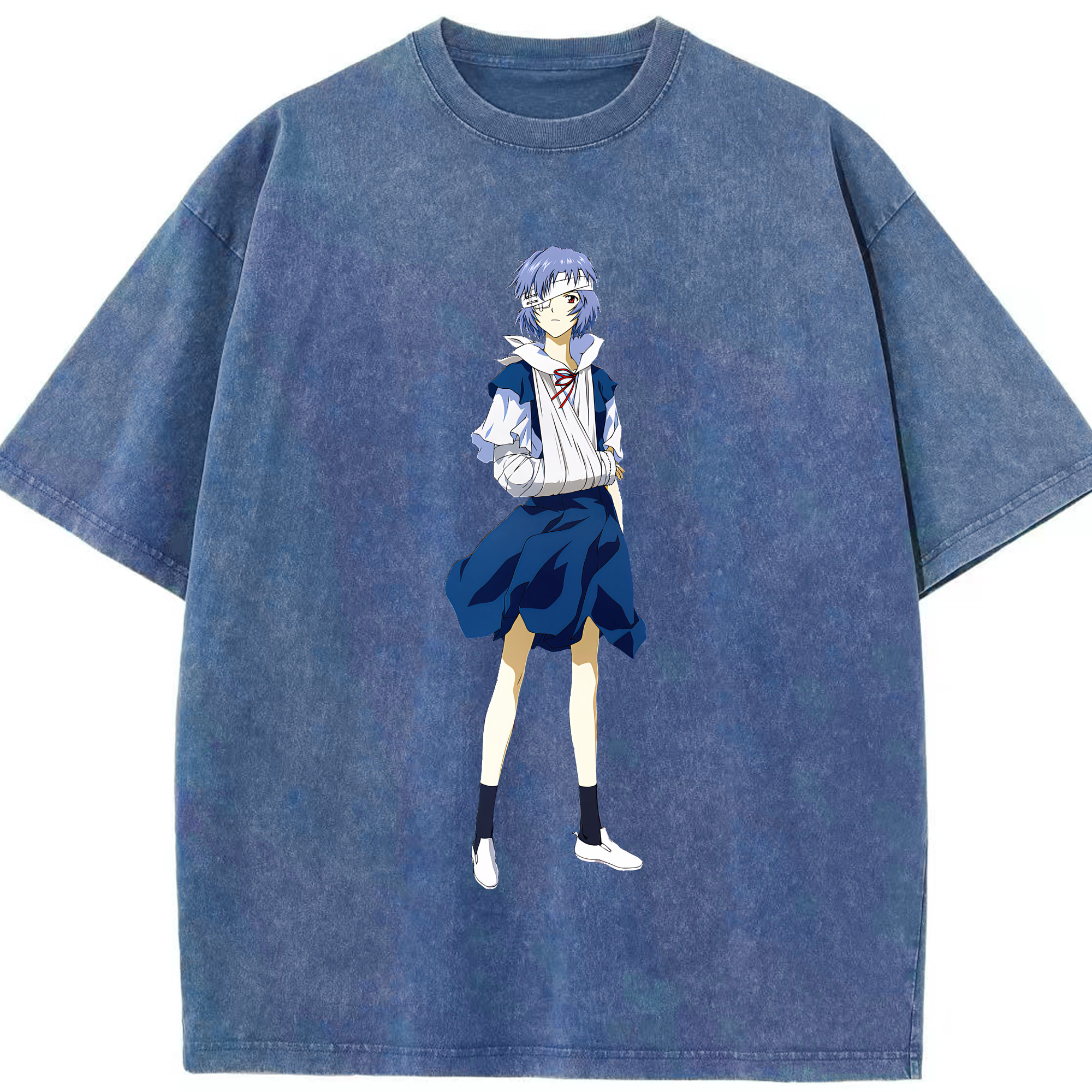（画像用） EVA 新世紀エヴァンゲリオン 綿100% ヴィンテージ風 半袖Tシャツ（フロントプリント）