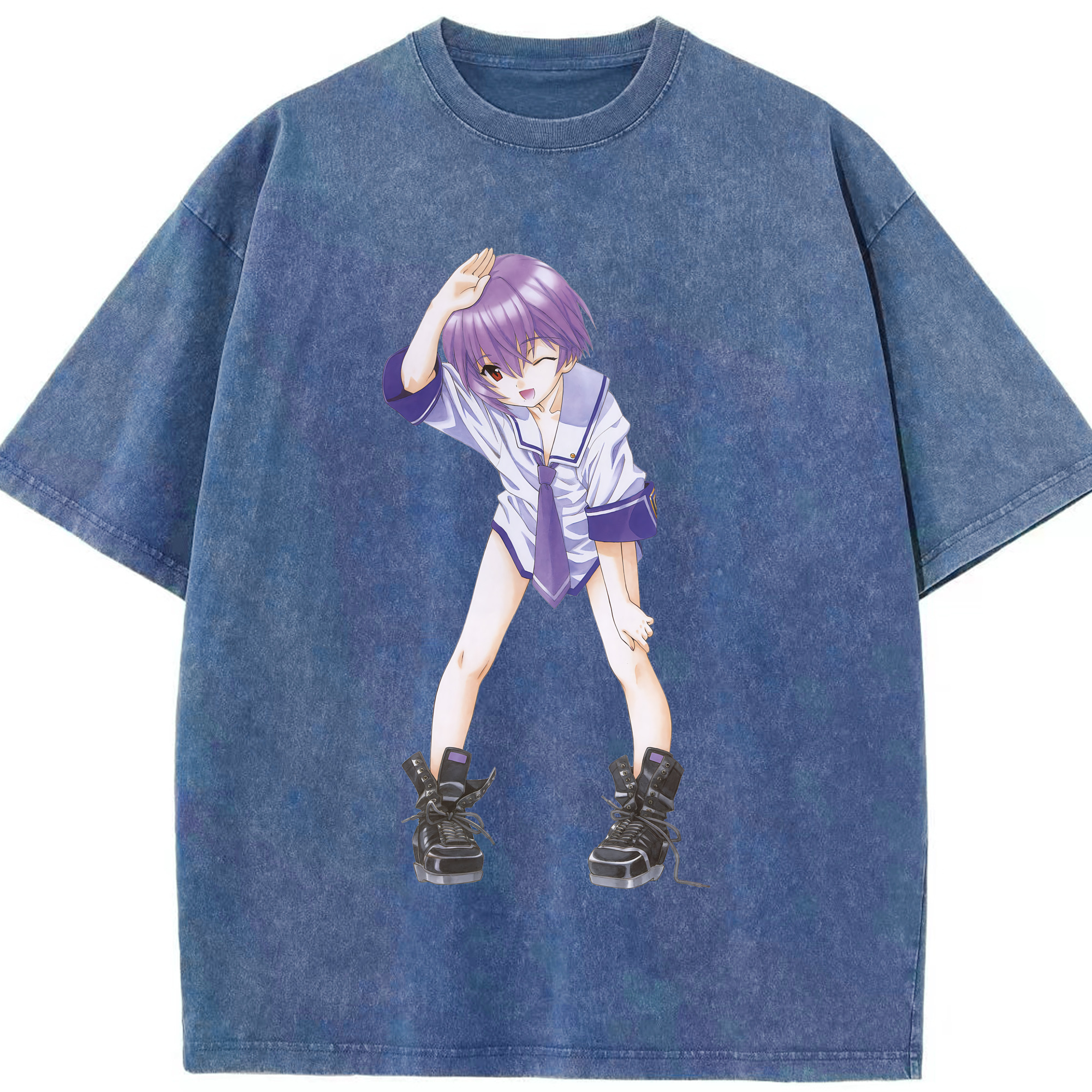 （画像用） EVA 新世紀エヴァンゲリオン 綿100% ヴィンテージ風 半袖Tシャツ（フロントプリント）
