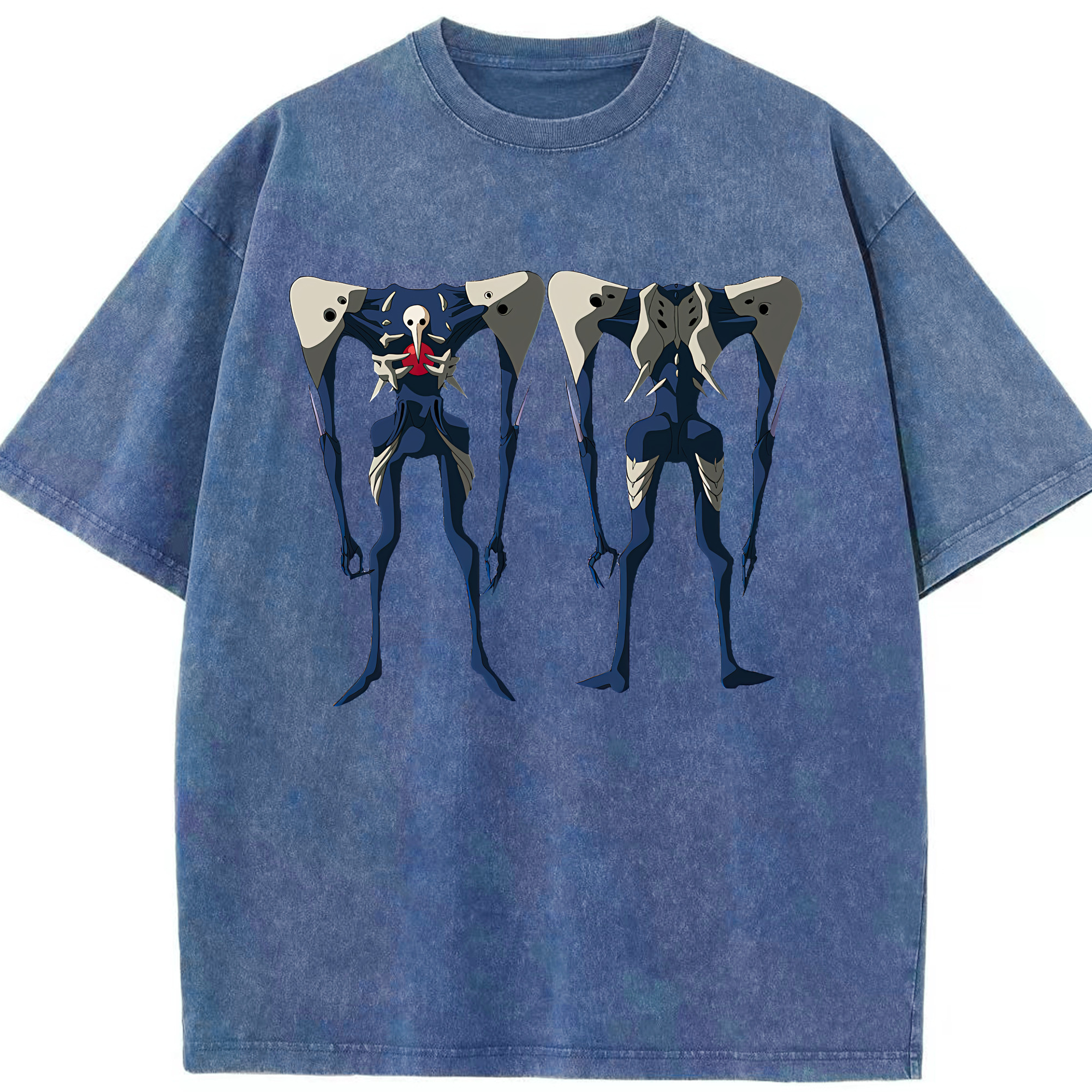 （画像用） EVA 新世紀エヴァンゲリオン 綿100% ヴィンテージ風 半袖Tシャツ（フロントプリント）