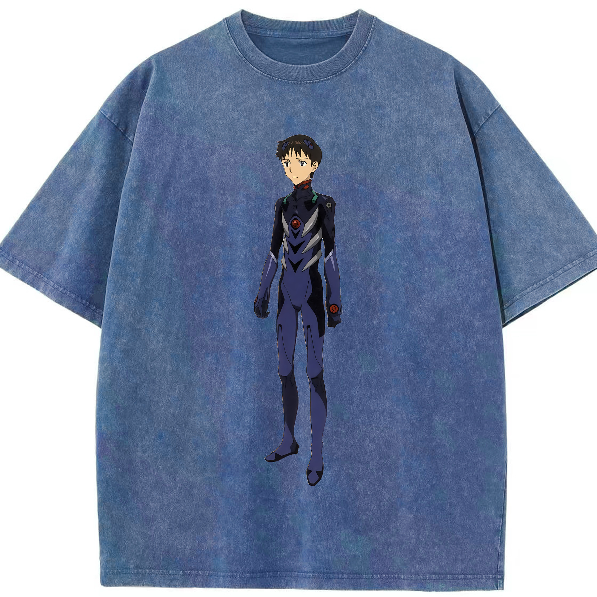 （画像用） EVA 新世紀エヴァンゲリオン 綿100% ヴィンテージ風 半袖Tシャツ（フロントプリント）