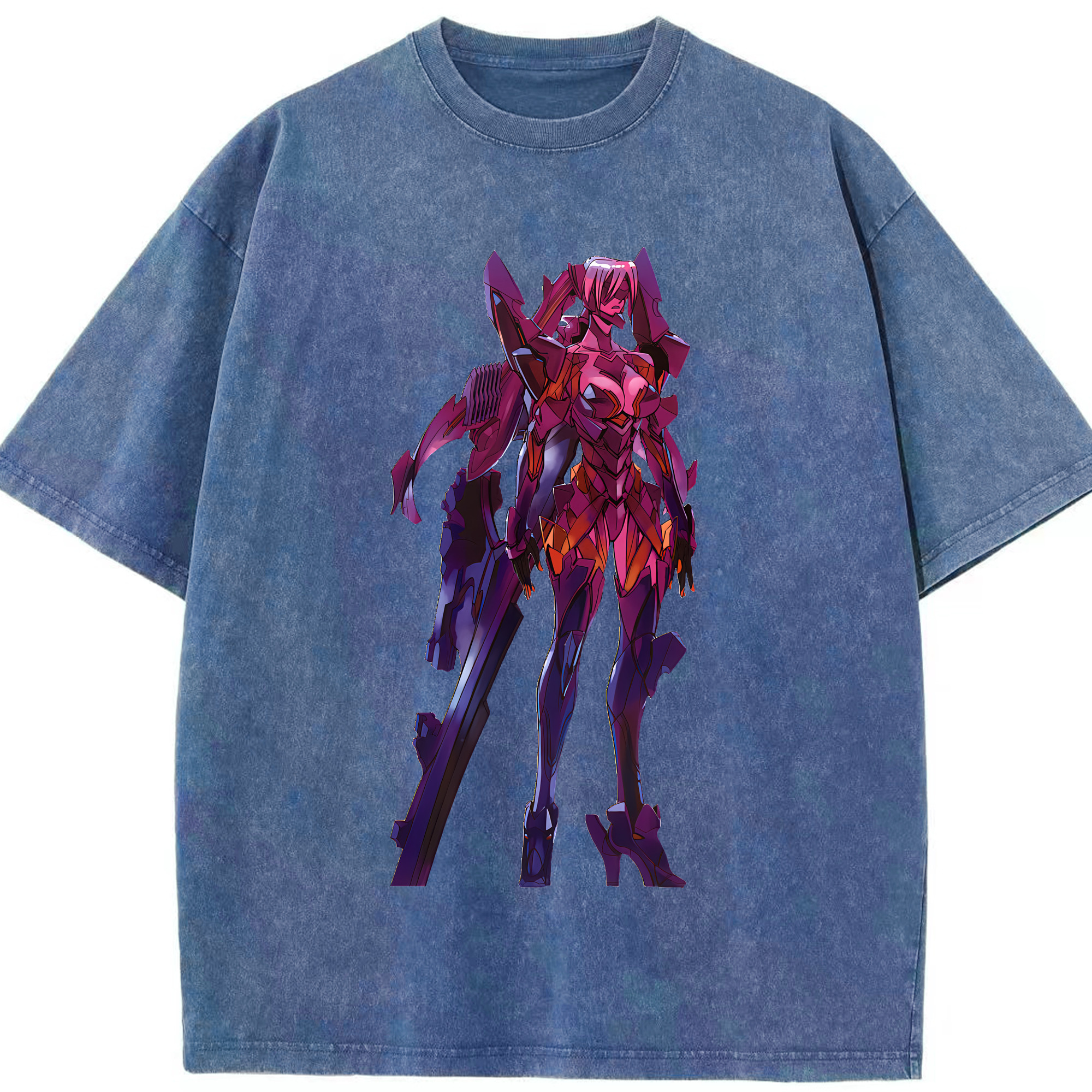 （画像用） EVA 新世紀エヴァンゲリオン 綿100% ヴィンテージ風 半袖Tシャツ（フロントプリント）