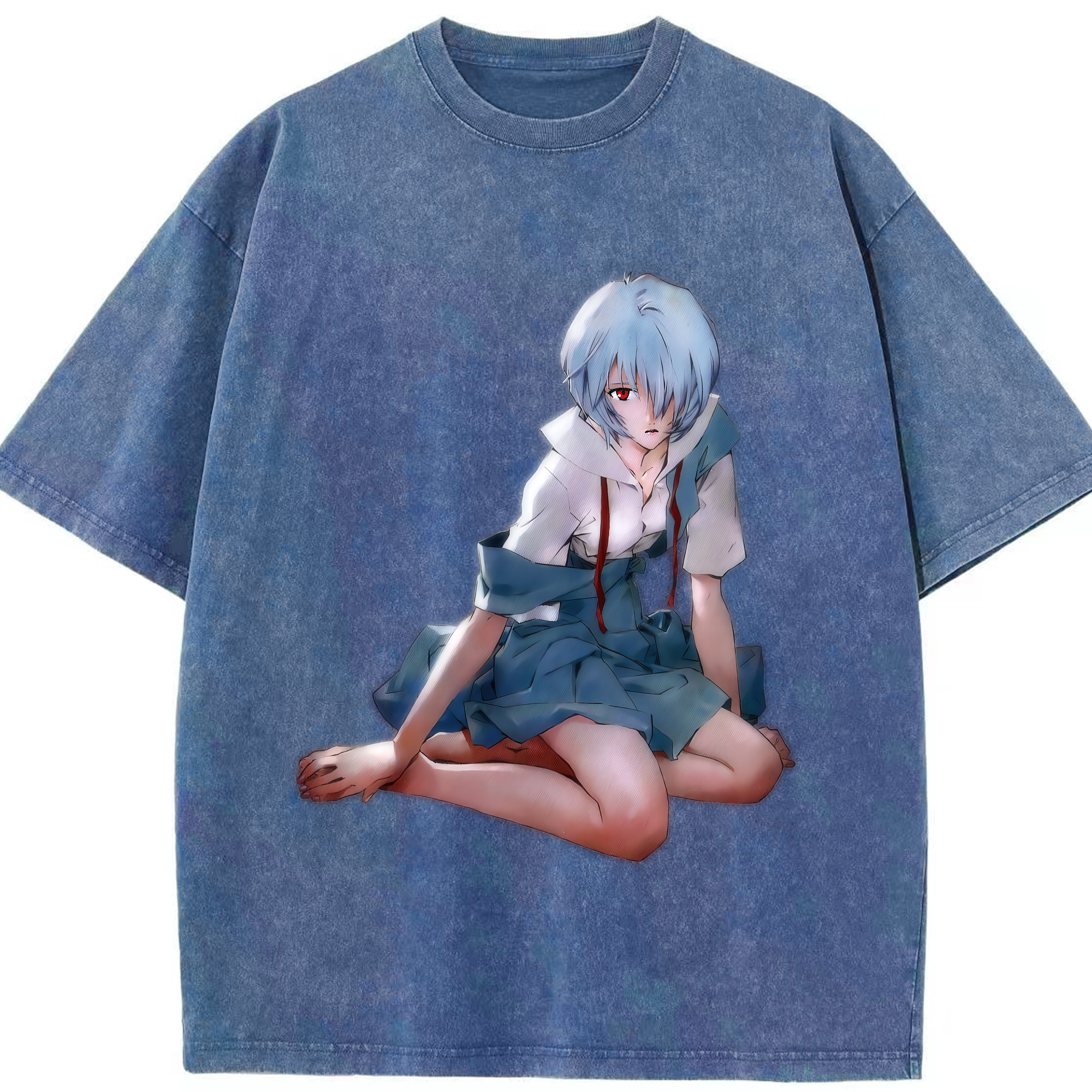 （画像用） EVA 新世紀エヴァンゲリオン 綿100% ヴィンテージ風 半袖Tシャツ（フロントプリント）