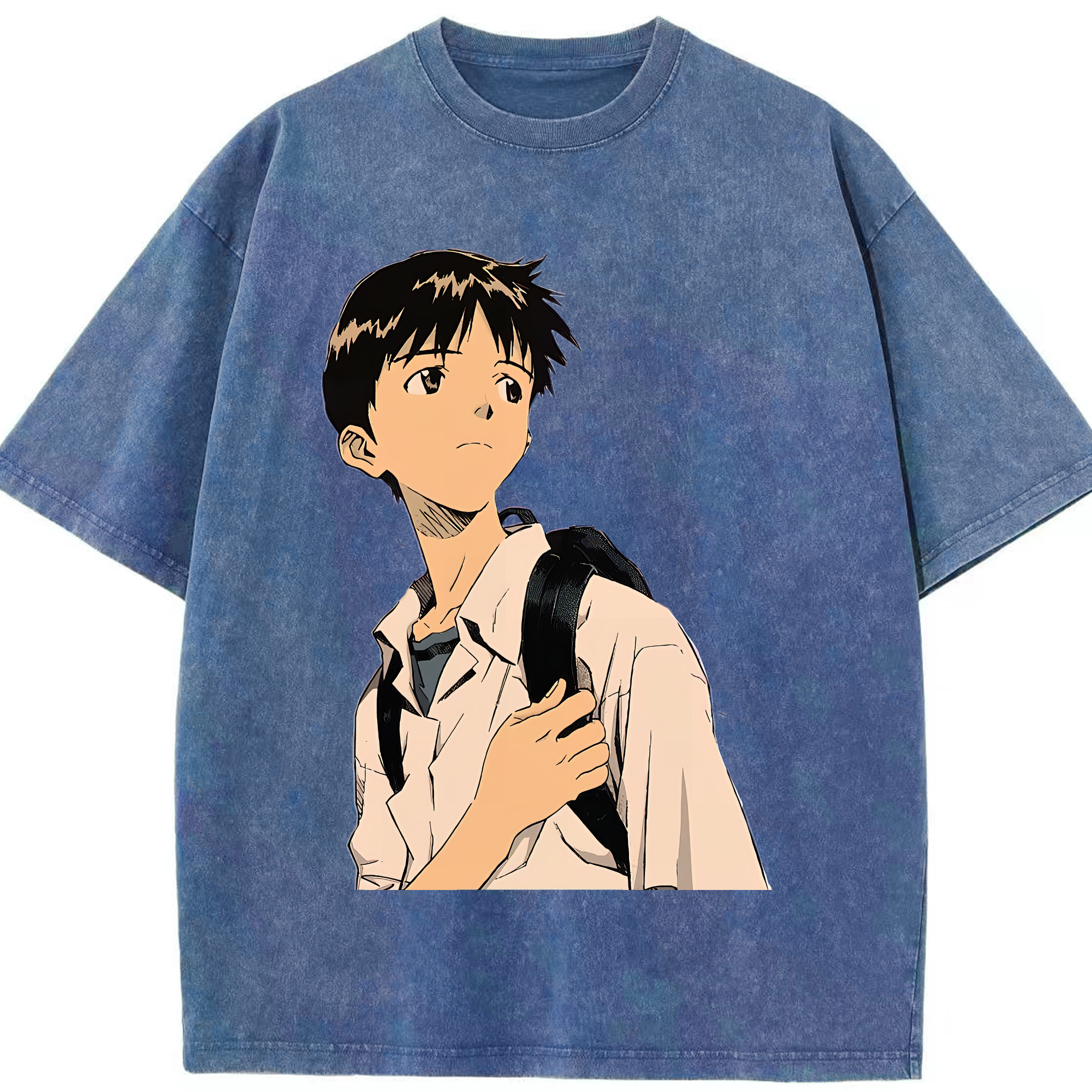 （画像用） EVA 新世紀エヴァンゲリオン 綿100% ヴィンテージ風 半袖Tシャツ（フロントプリント）