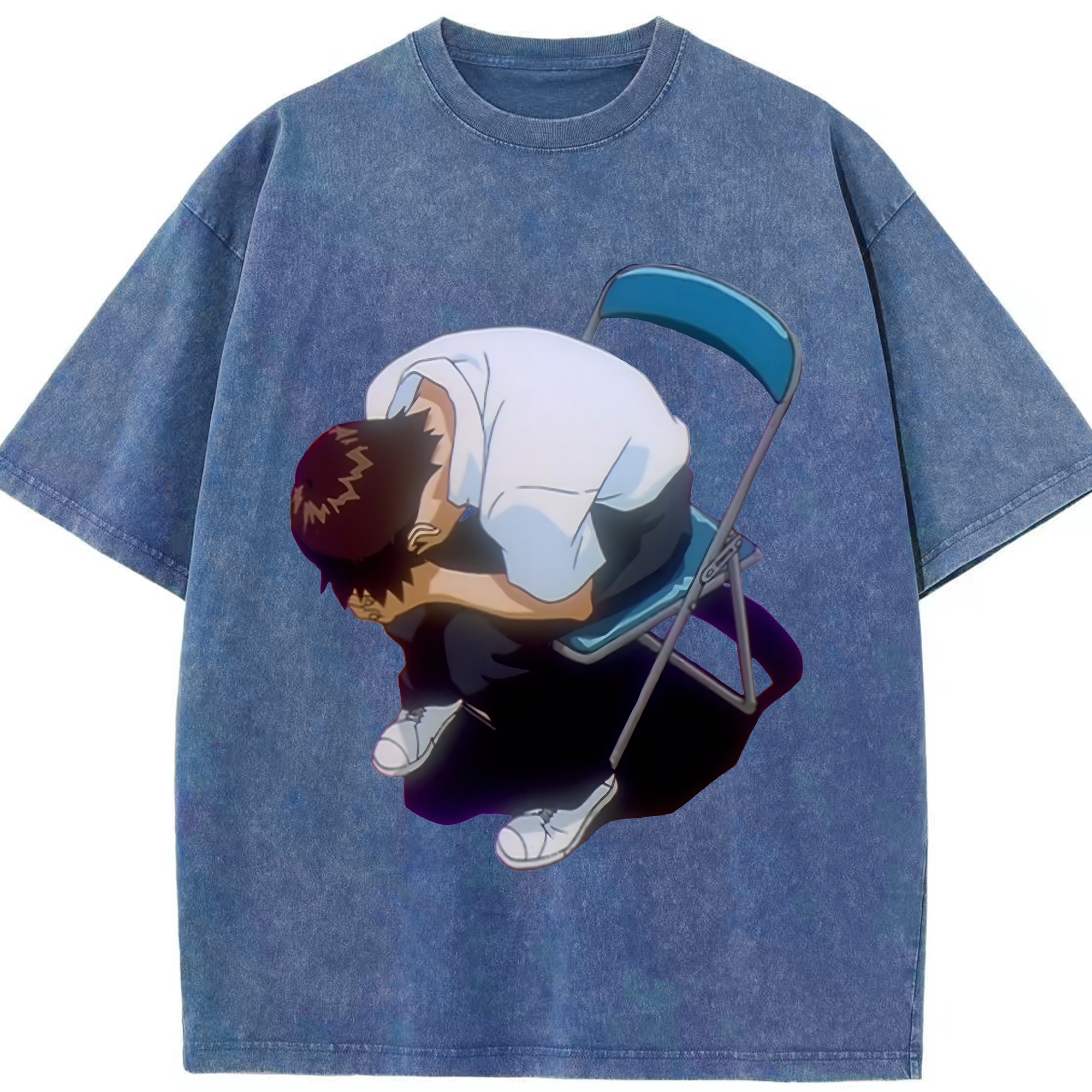 （画像用） EVA 新世紀エヴァンゲリオン 綿100% ヴィンテージ風 半袖Tシャツ（フロントプリント）